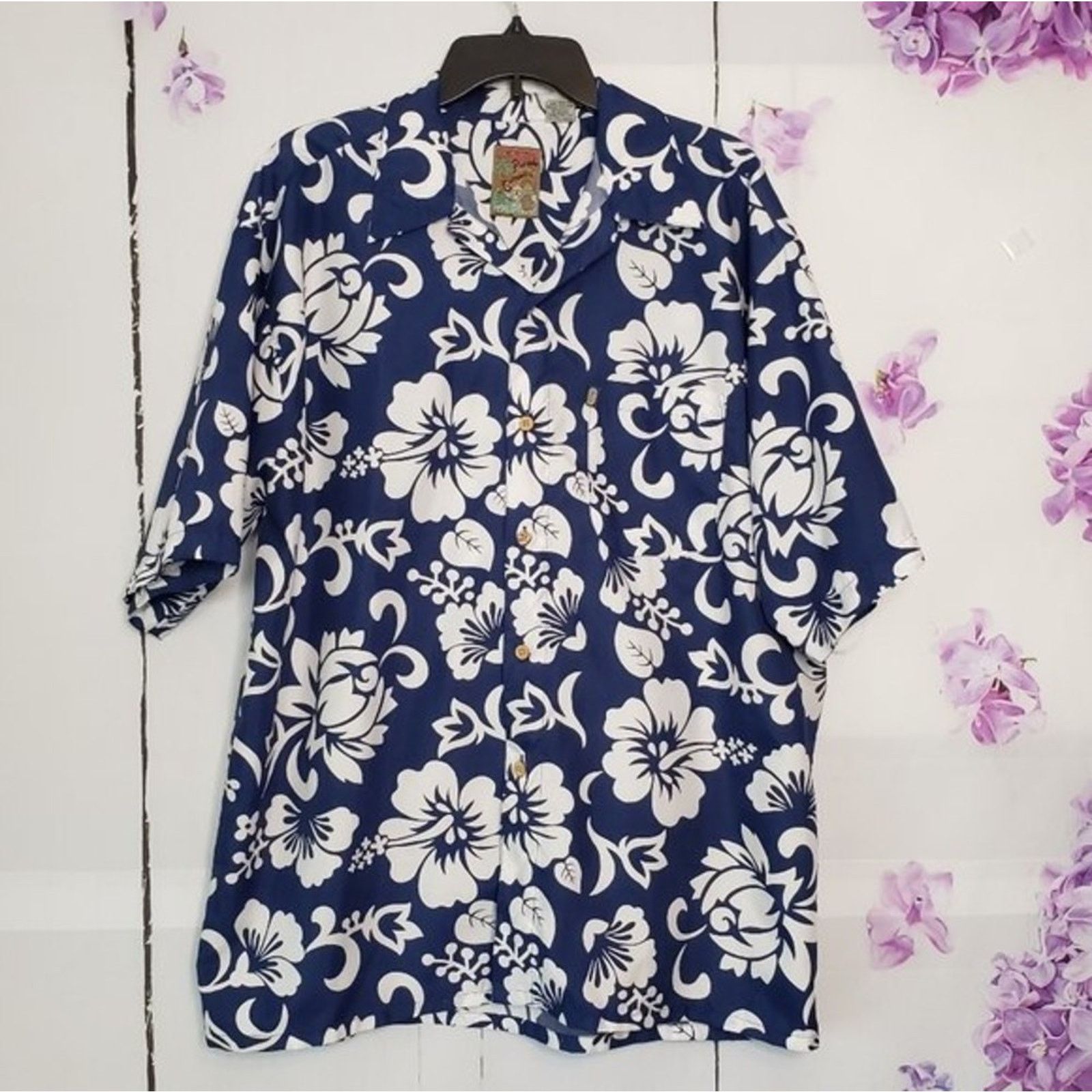 Pineapple Connection Pineapple Connection Hawaiian Floral Button Casual Shirt L Size US L / EU 52-54 / 3 - 1 Thumbnail