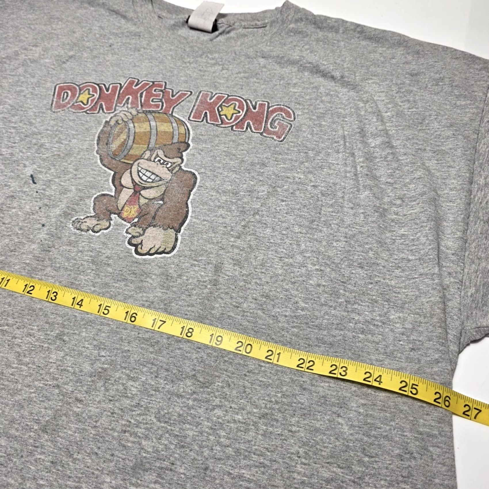 Nintendo VINTAGE Nintendo Donkey Kong Shirt 3XL Men Graphic Tee Retro Video Game Mens Short Sleeve Crew Neck Canvas Gray Size US XXL / EU 58 / 5 - 4 Thumbnail