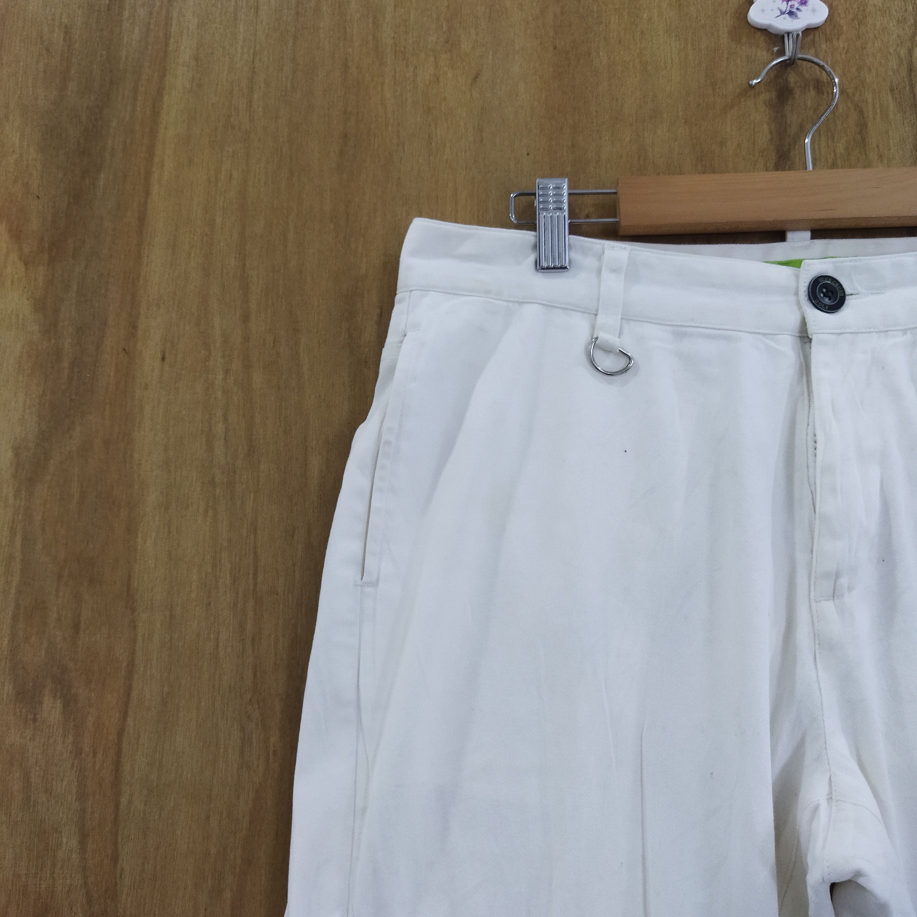 Japanese Brand BLUE CRUSH WHITE YELLO CARGO PANTS Size US 32 / EU 48 - 4 Thumbnail