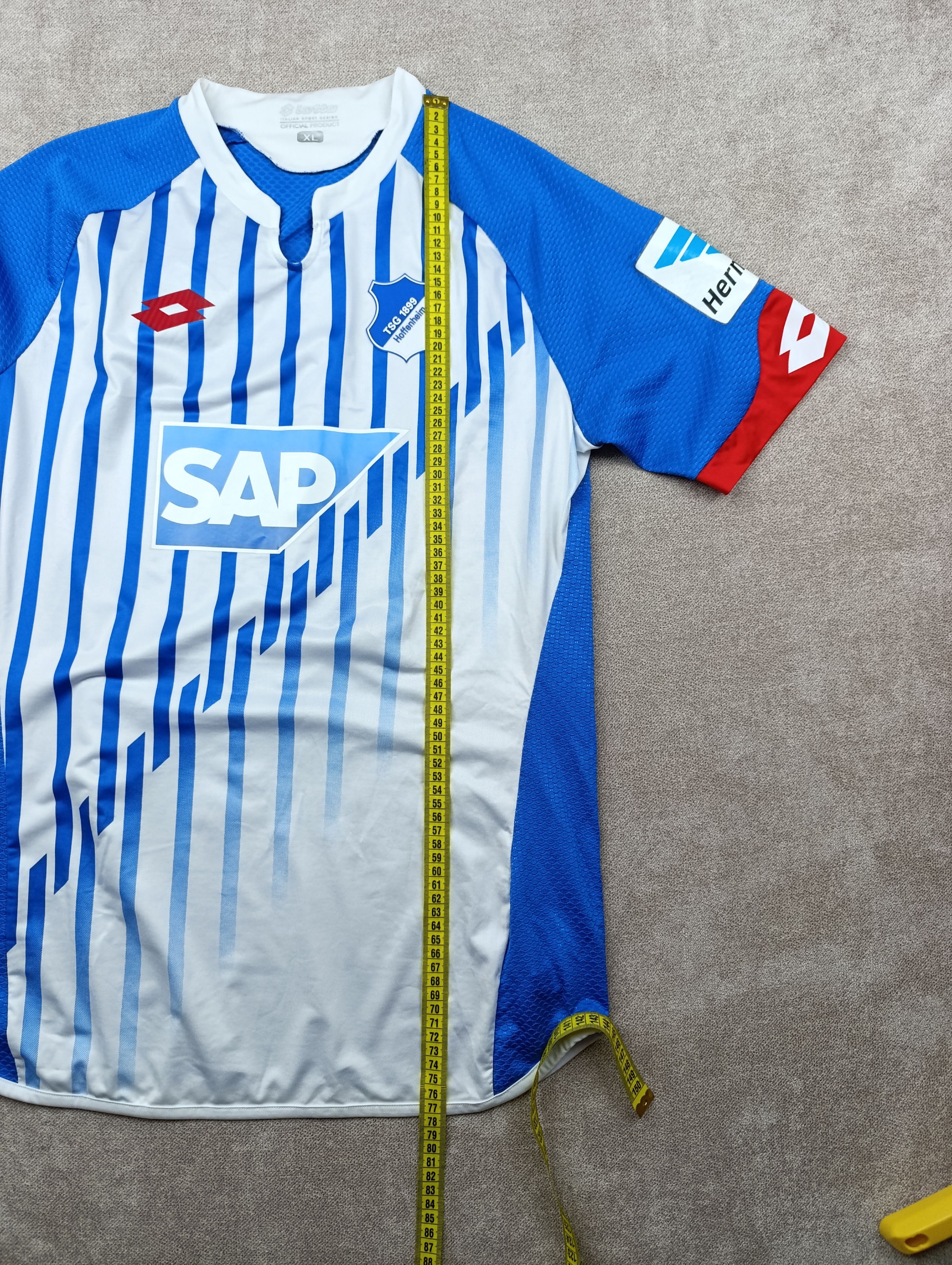 Lotto Sport Lotto #17 ZUBER Hoffenheim 2015-16 Football Shirt Jersey Size US XL / EU 56 / 4 - 17 Thumbnail