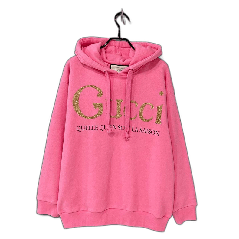 Gucci Pink Logo Hoodie from Gucci Size XS / US 0-2 / IT 36-38 - 1 Thumbnail