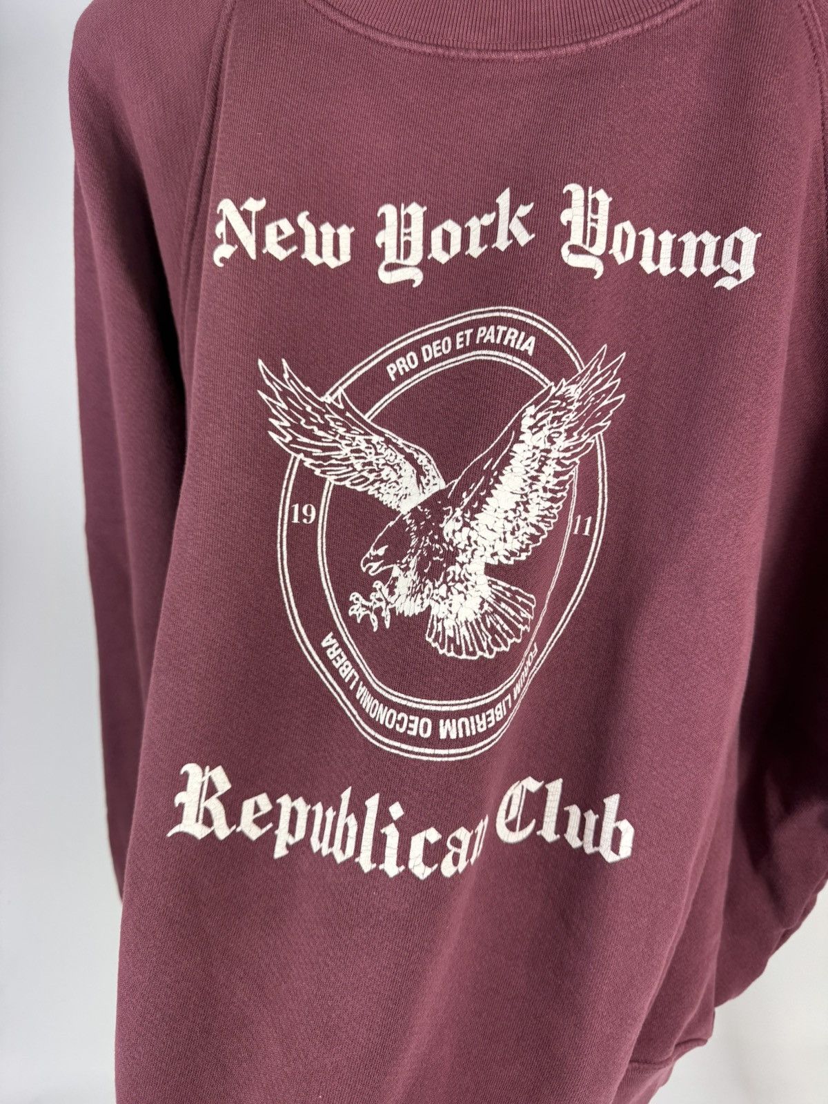 Enfants Riches Deprimes NEW YORK YOUNG REPUBLICAN CLUB BURGUNDY JUMPER Size US L / EU 52-54 / 3 - 3 Thumbnail