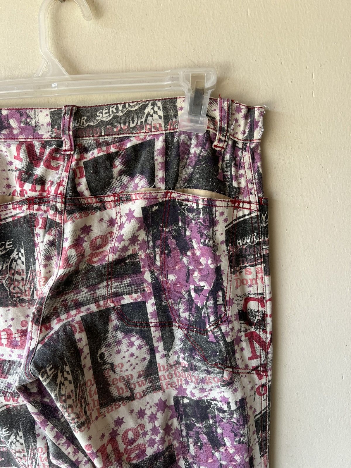 semanticdesign Vintage Algonquins Japan All Print Stretch Bootcut Pant Size US 29 - 22 Thumbnail