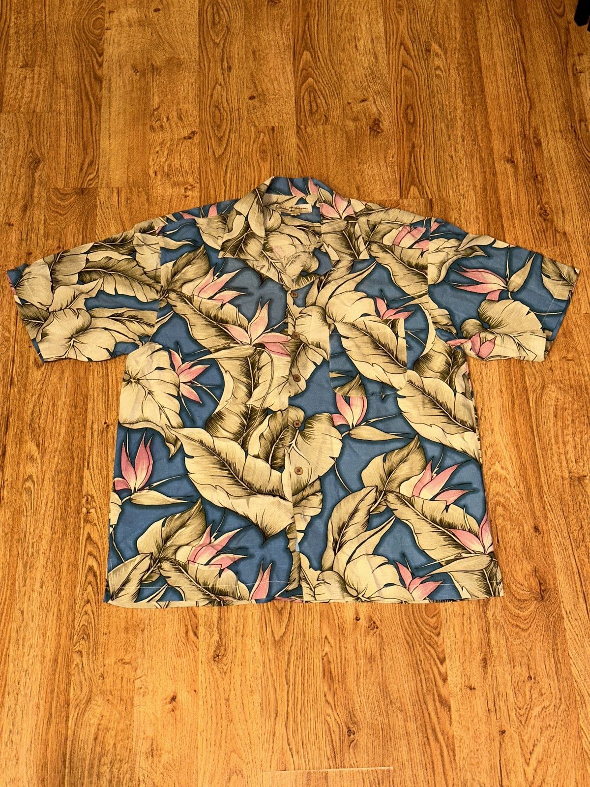 Tommy Bahama Tommy Bahama 100% Silk Floral Hawaiian Beach Camp Shirt LRG Size US L / EU 52-54 / 3 - 2 Thumbnail