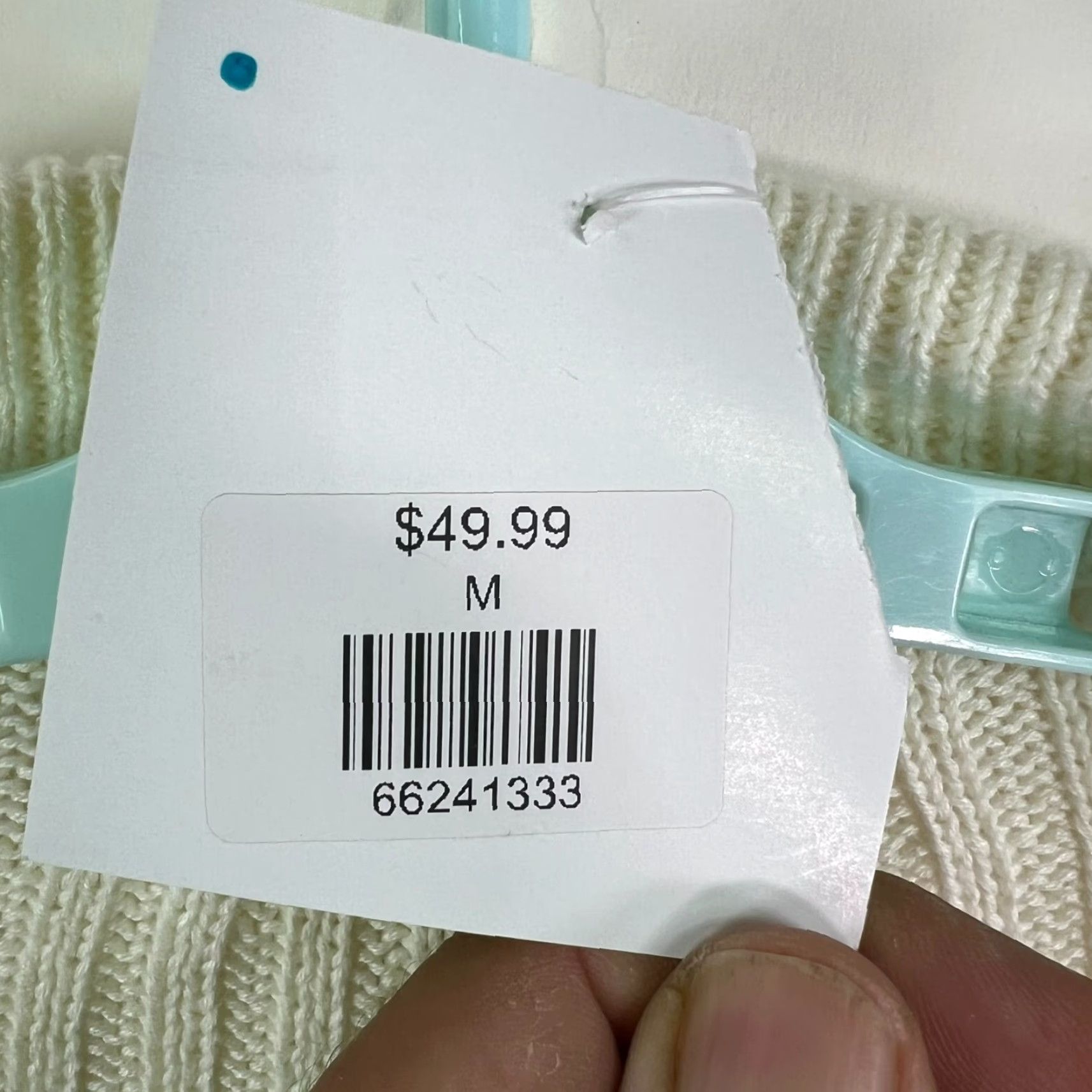 Vintage Promesa Cardigan Womens M Ivory Striped Cable-Knit Fringe Long Sleeve Lightweight All Seasons Bohemian Womens Size M / US 6-8 / IT 42-44 - 6 Thumbnail