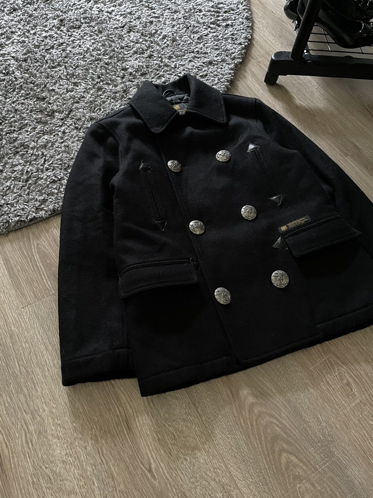 Japanese Brand × Neighborhood 🇯🇵Rare Neighborhood Wool Double Button Japanese Coat Jacket Size US S / EU 44-46 / 1 - 4 Thumbnail