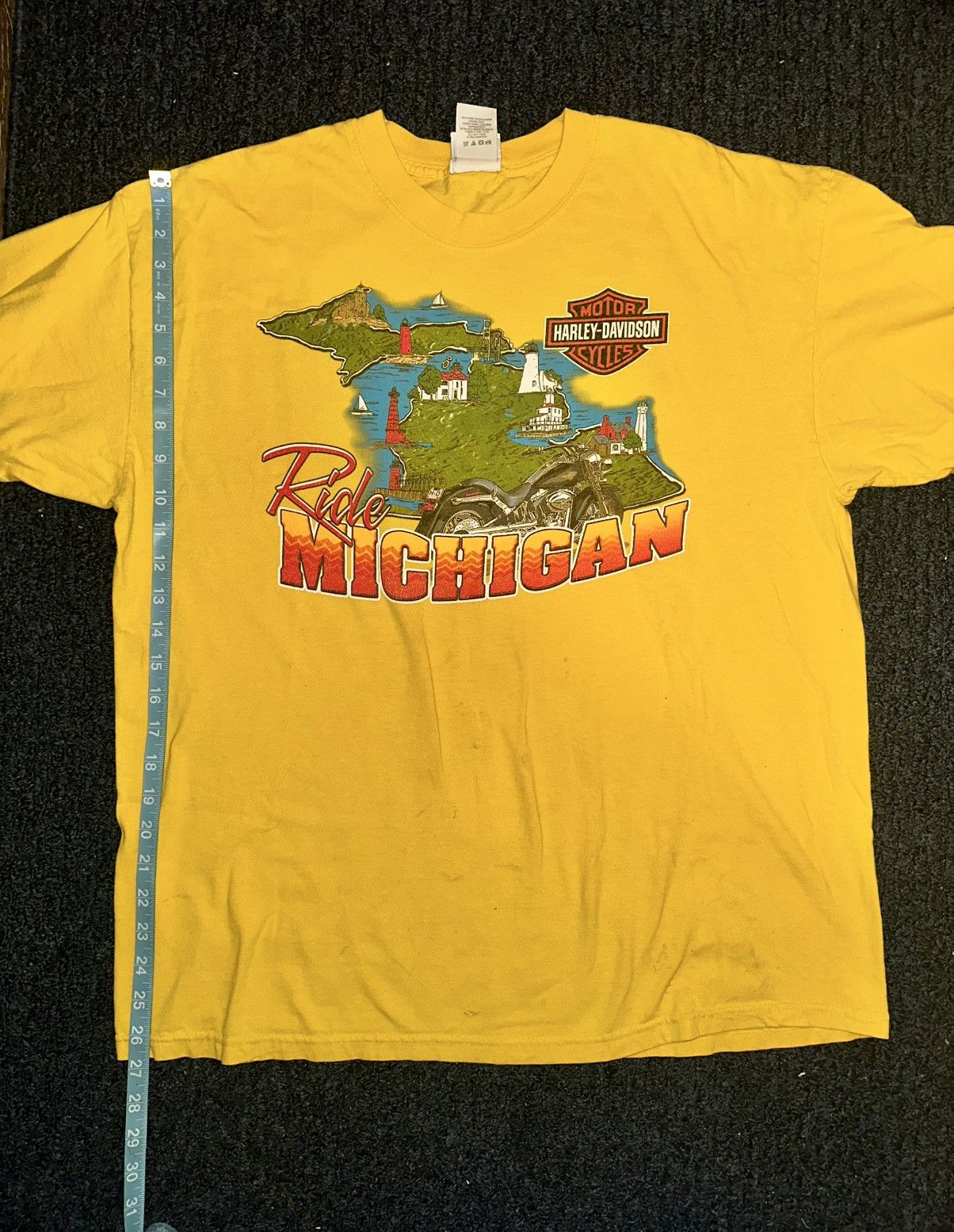 Other Vintage Michigan Harley Davidson Y2K Shirt Size US XL / EU 56 / 4 - 3 Thumbnail