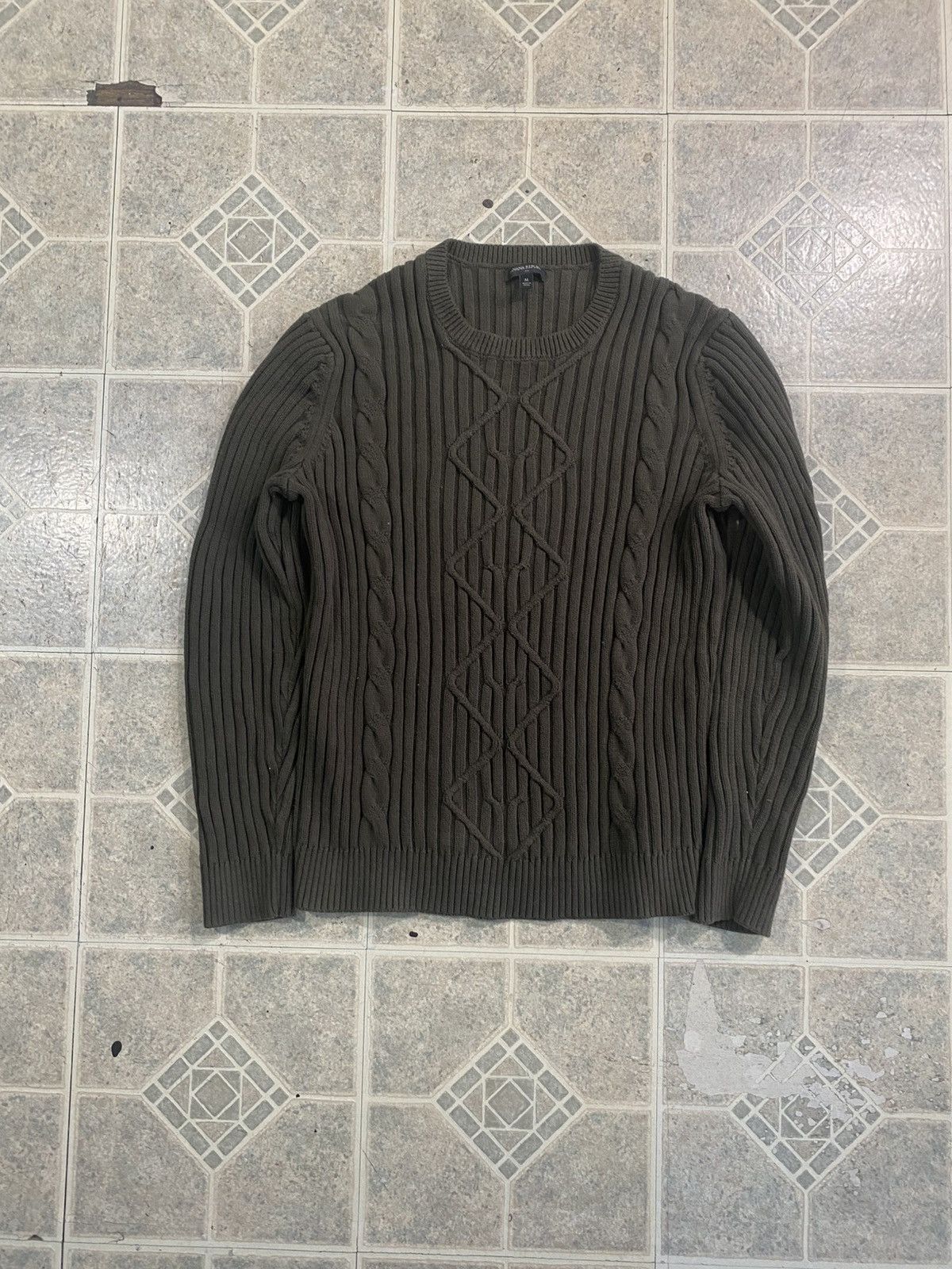 Other Vintage 90s cable Knitted sweater green winter thick Size US M / EU 48-50 / 2 - 1 Thumbnail