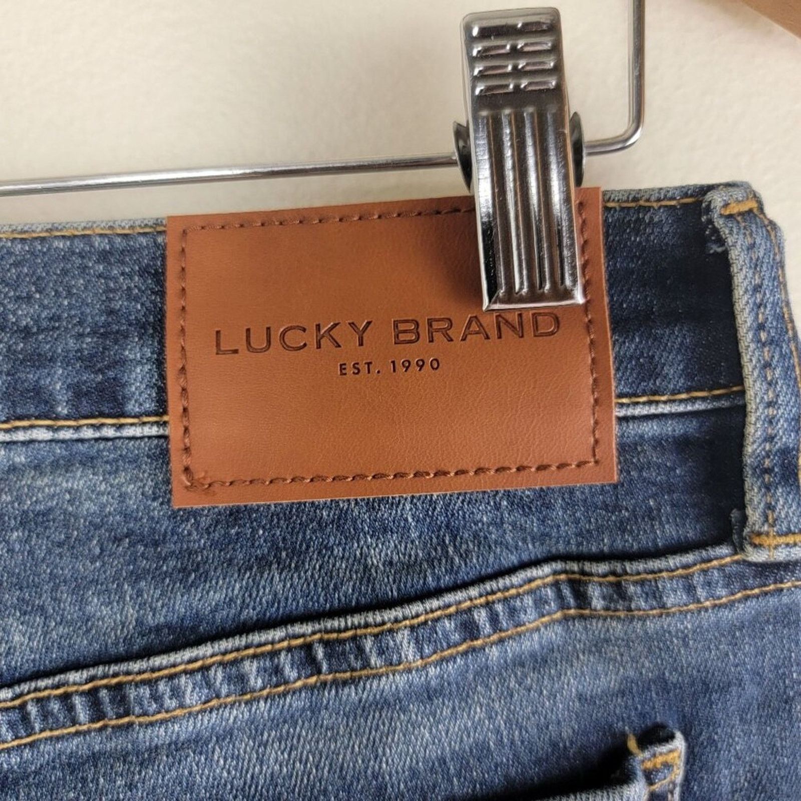 Lucky Brand Lucky Brand Womens Easy Rider Bootcut Jeans Blue Distressed Size 30" / US 8 / IT 44 - 8 Thumbnail
