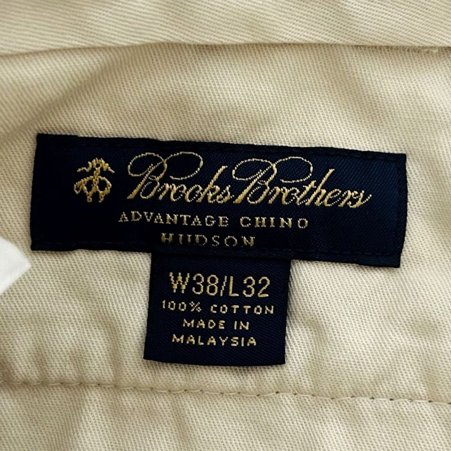 Brooks Brothers Brooks Brothers Pants 38 x 32 Ivory Cotton Flat Front Chino Hudson Advantage Regular Mens Size US 38 / EU 54 - 3 Thumbnail