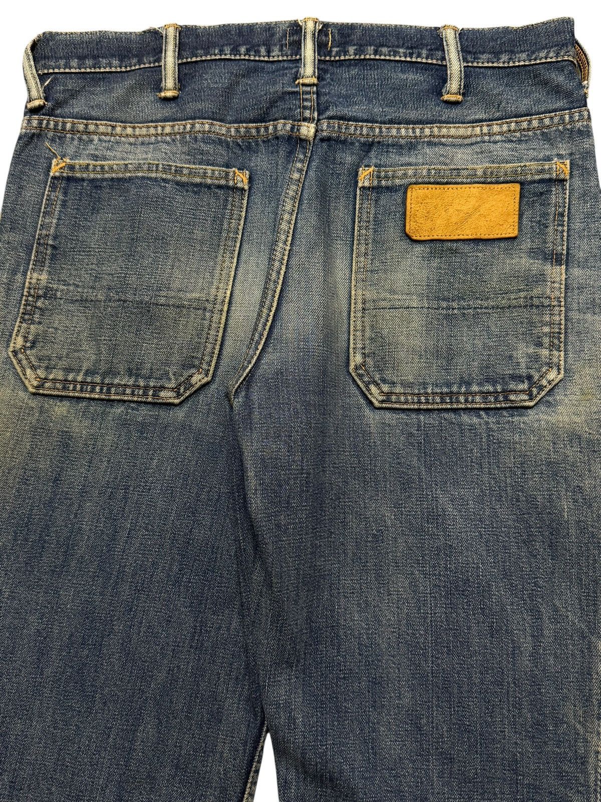 If Six Was Nine Vintage 90s Japanese Brand Blue Mud Wash Faded Bootcut Jeans Size US 31 - 5 Thumbnail