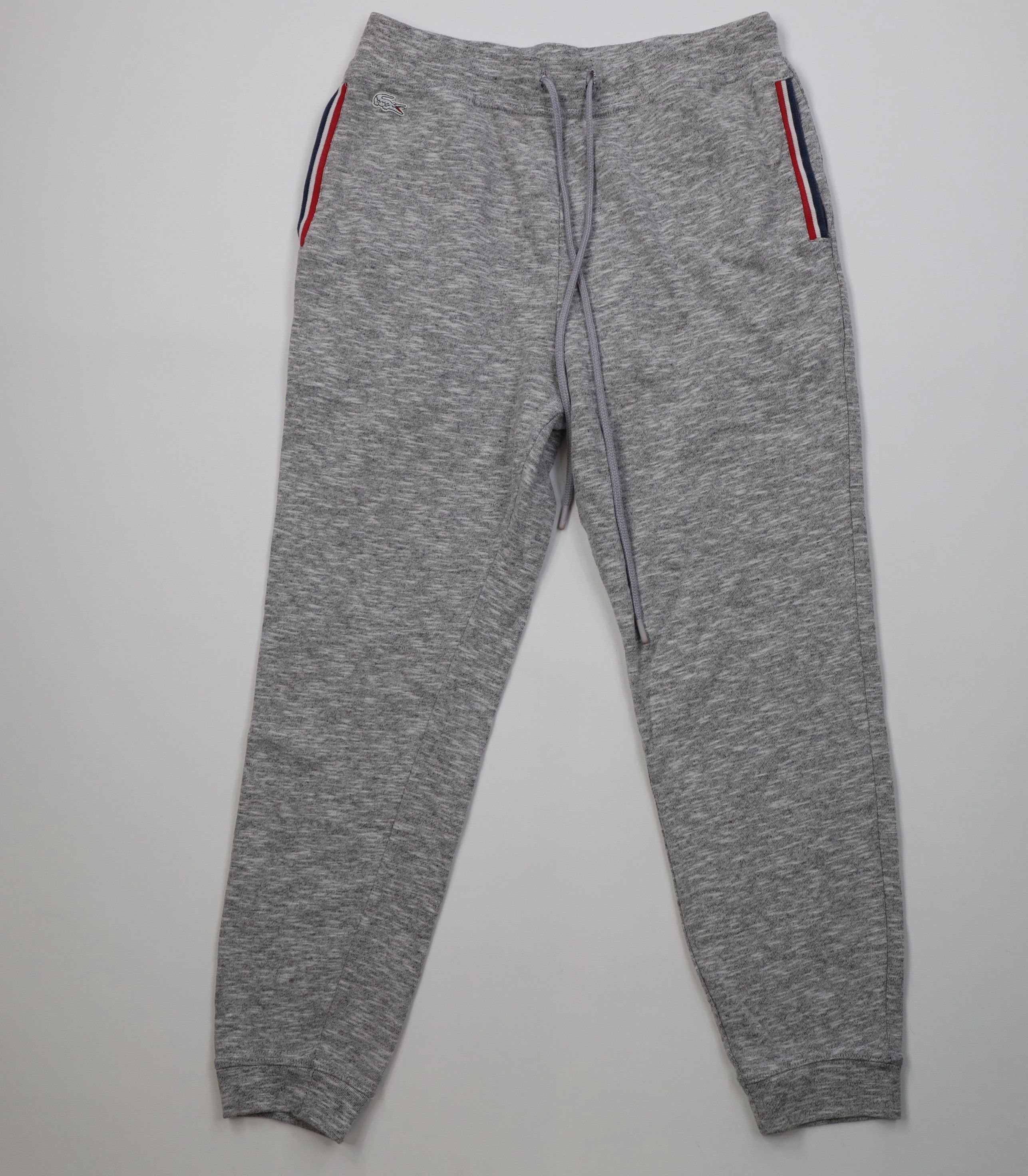 Lacoste Lacoste Croc Logo Jersey Knit Sweatpants Joggers Pants Gray Size US 34 / EU 50 - 1 Thumbnail