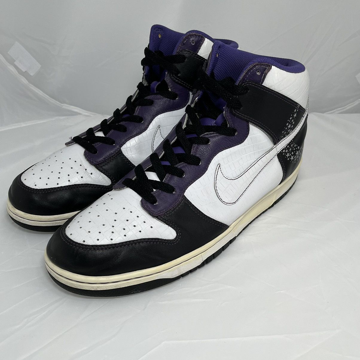 Nike × Vintage Vintage Rare 2006 Nike Dunk High Quasar Moon and Stars Drip Size US 13 / EU 46 - 4 Thumbnail