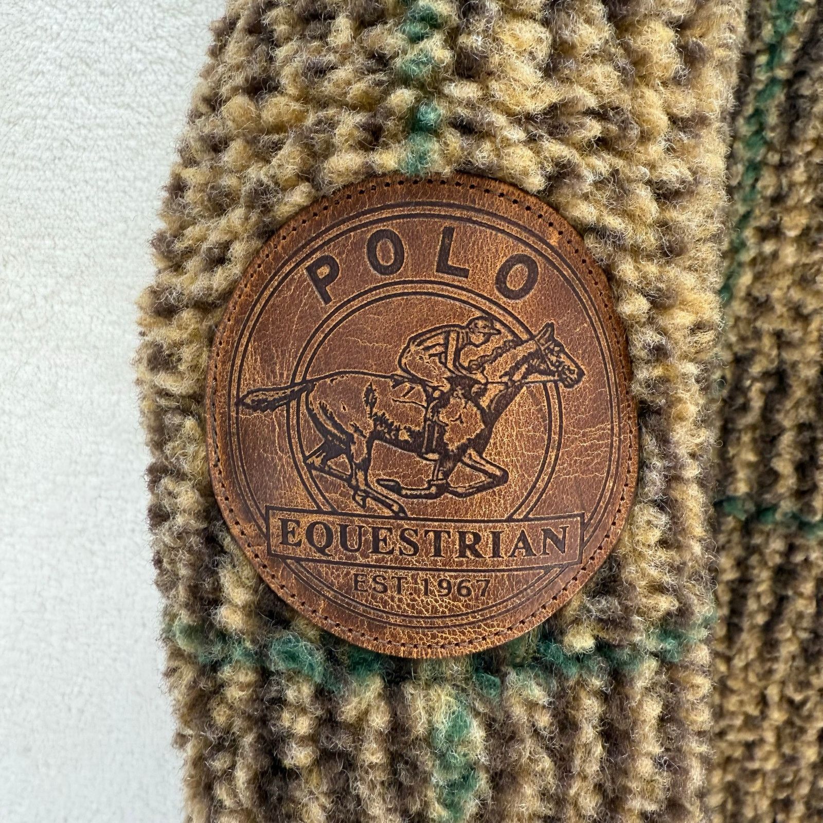 Polo Ralph Lauren POLO RALPH LAUREN MEN'S MEDIUM BROWN GLEN PLAID PILE FLEECE Size US M / EU 48-50 / 2 - 7 Thumbnail