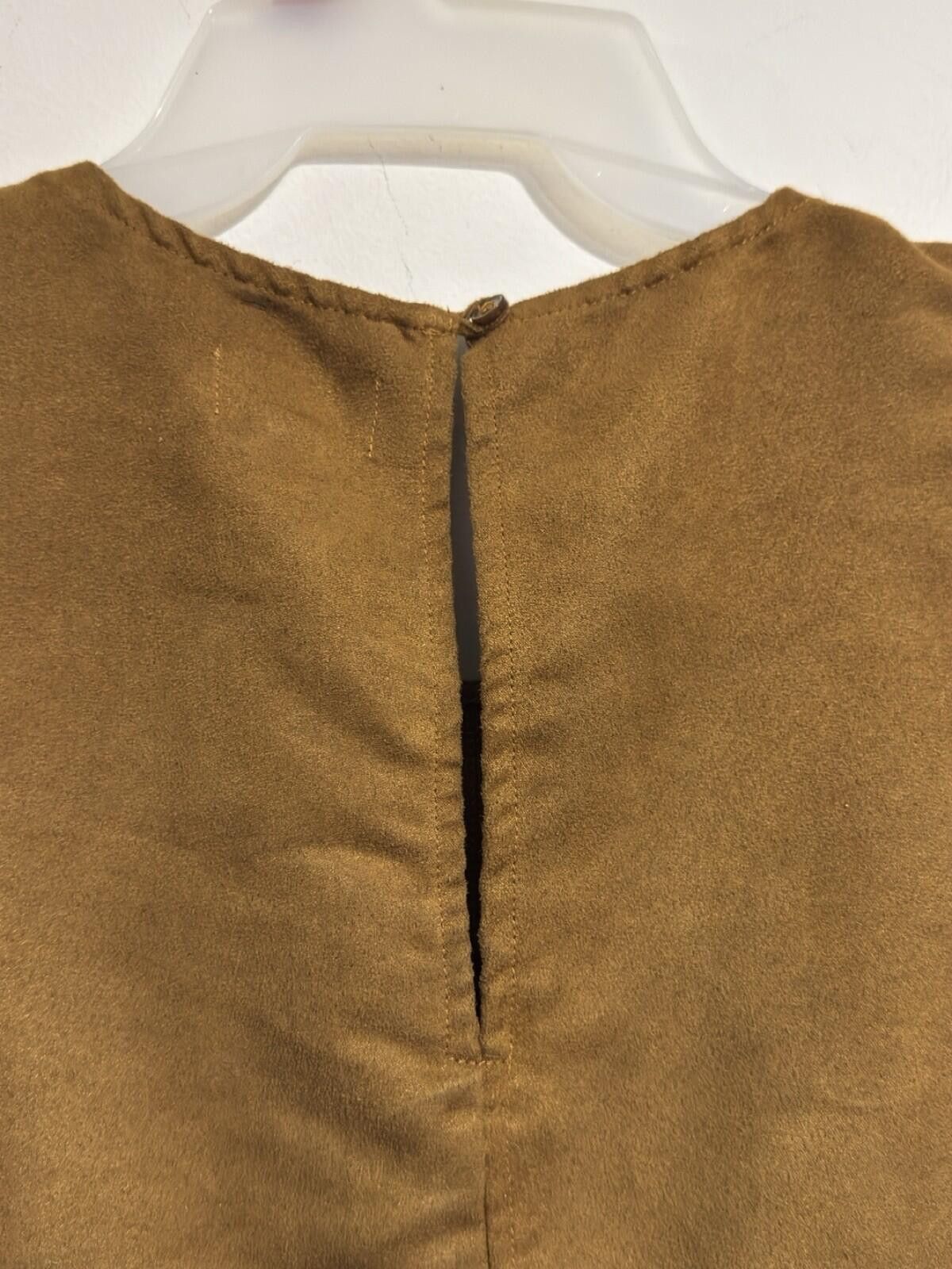 Old Navy Womens Old Navy Brown Suede-like Shift Dress Size SP Size S / US 4 / IT 40 - 10 Thumbnail