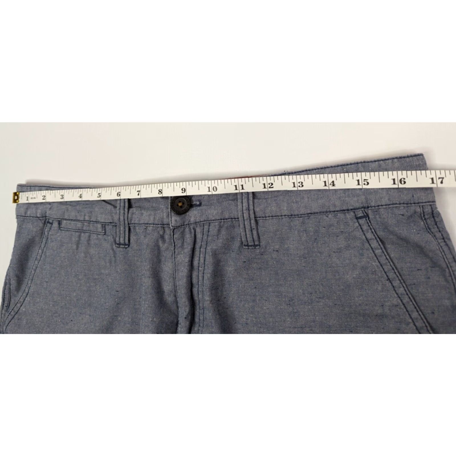 Quiksilver Quicksilver Shorts Blue Chino Flat Front Casual Surf Men 32x10" Size US 32 / EU 48 - 5 Thumbnail