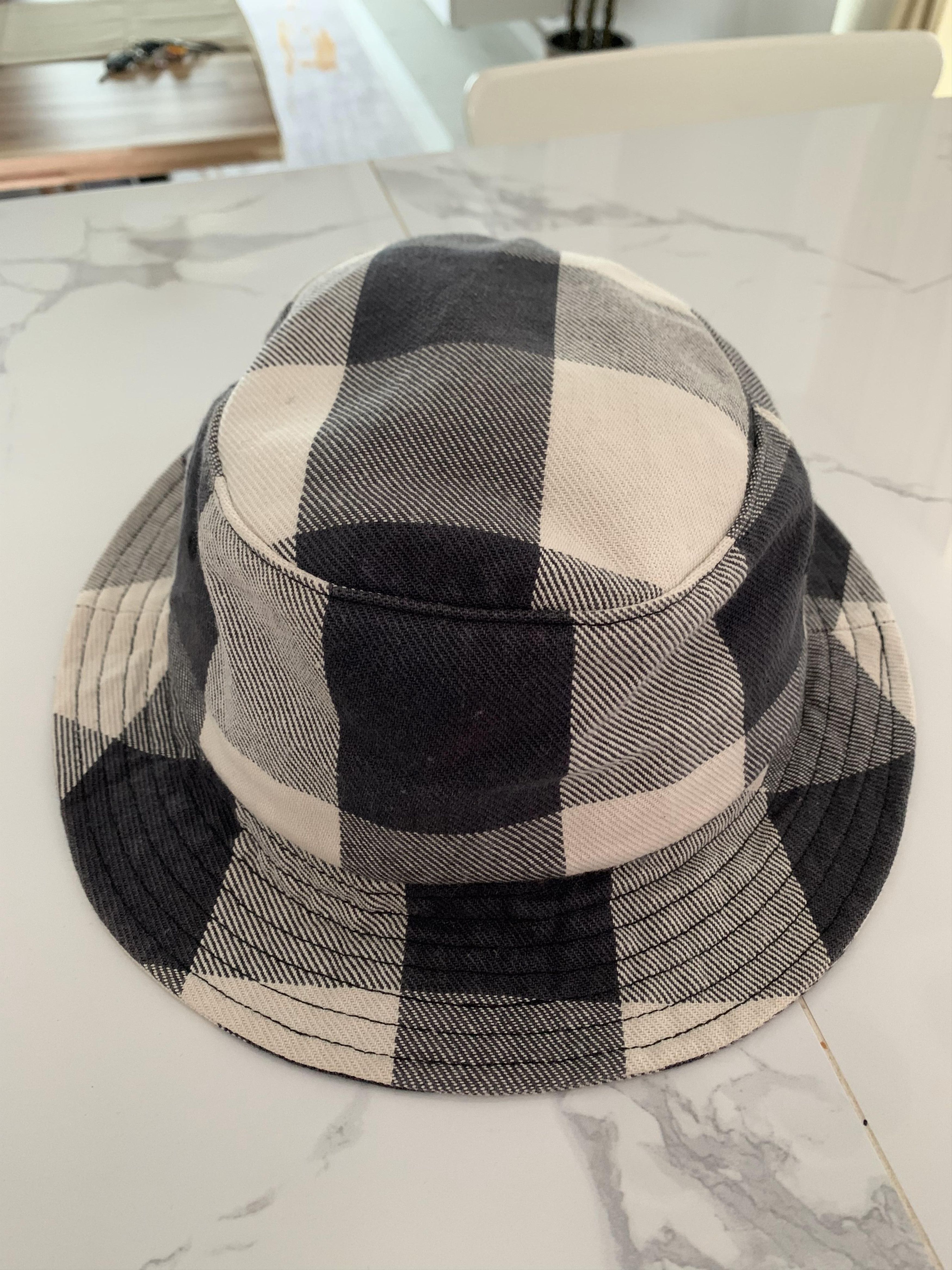 Noah Noah Denim Plaid Crusher Bucket Hat Size ONE SIZE - 3 Thumbnail