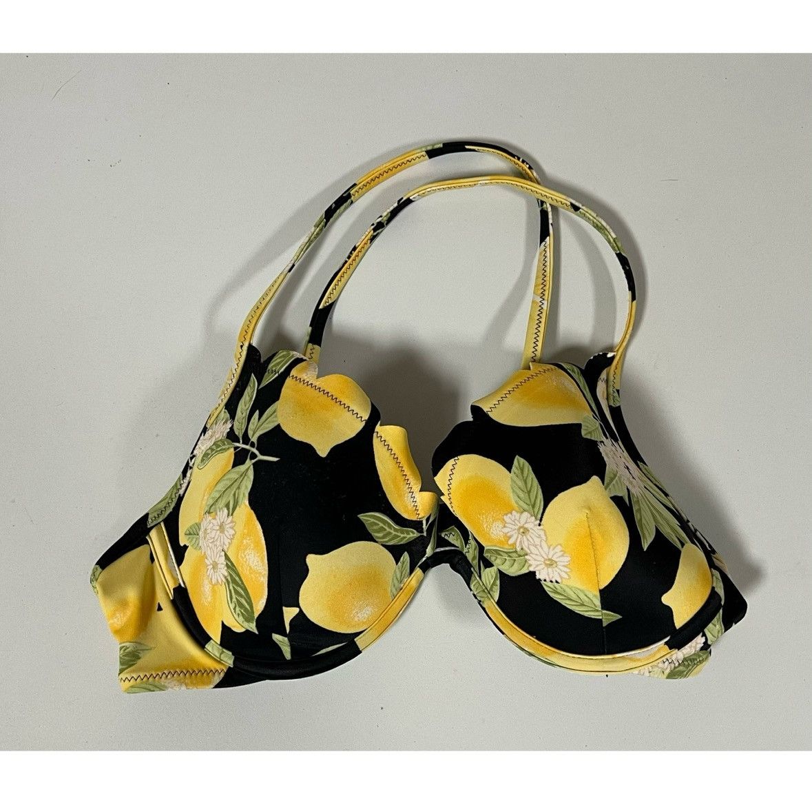 Other Black Lemons Bikini Top Swimwear Bathing Suit Size 34C 🍋✨ Size M / US 6-8 / IT 42-44 - 2 Thumbnail