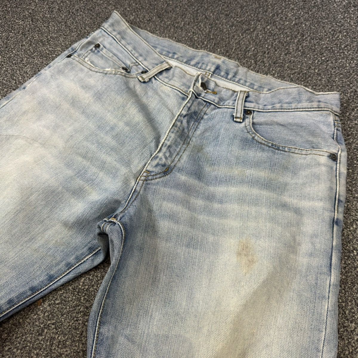 Undercover × Uniqlo 🔥🇯🇵 Vintage 90s Japanese Denim Uniqlo Faded Distressed Jeans Size US 34 / EU 50 - 3 Thumbnail