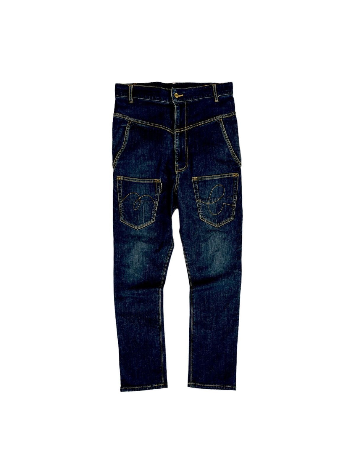 Issey Miyake Masterpiece of Issey Miyake ‘Backwards’ Hightwaist Denim Size US 32 / EU 48 - 2 Thumbnail
