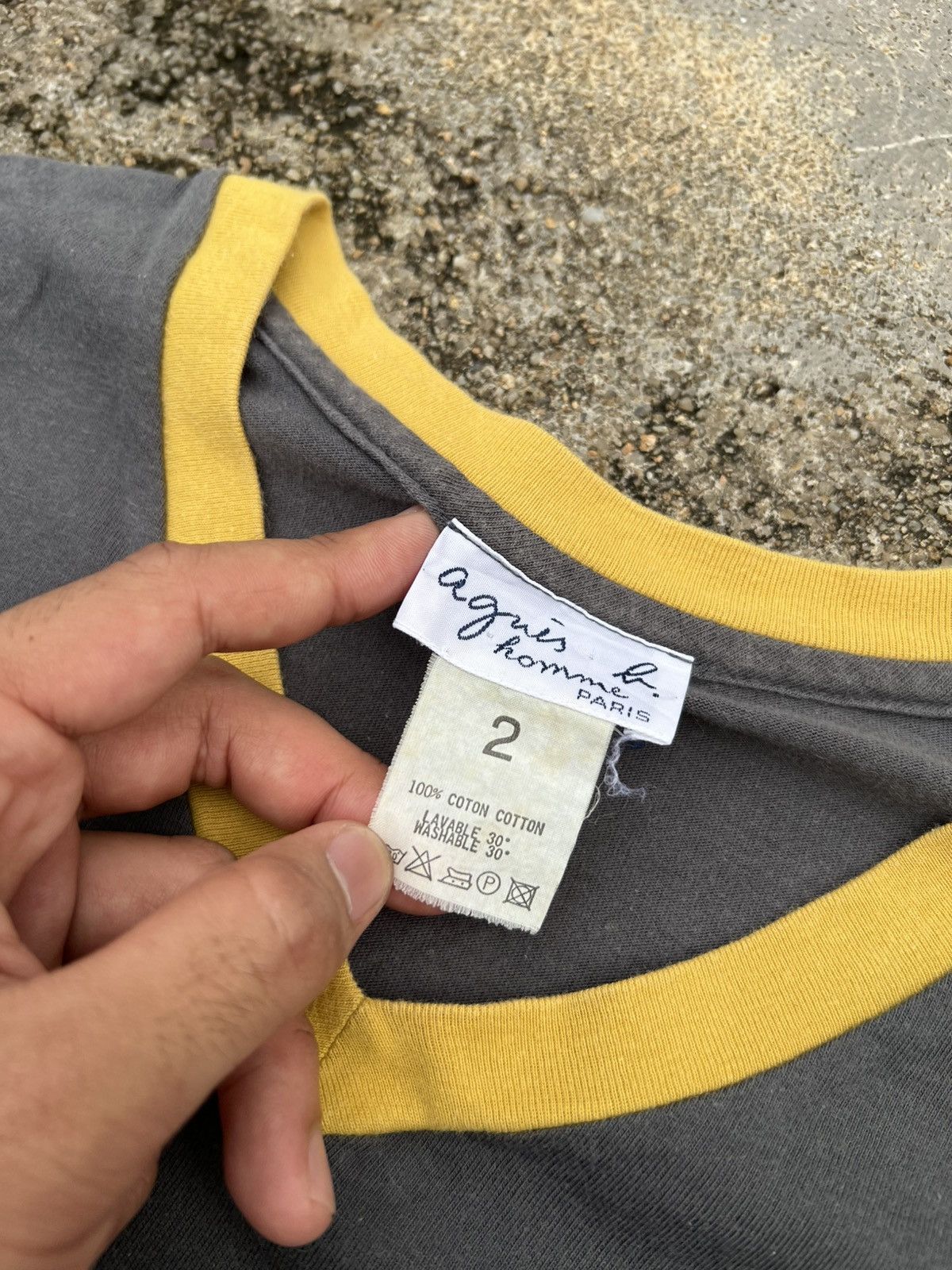 Designer × Vintage × agnes b. Agnes B. Ringer Plain Size US M / EU 48-50 / 2 - 2 Thumbnail