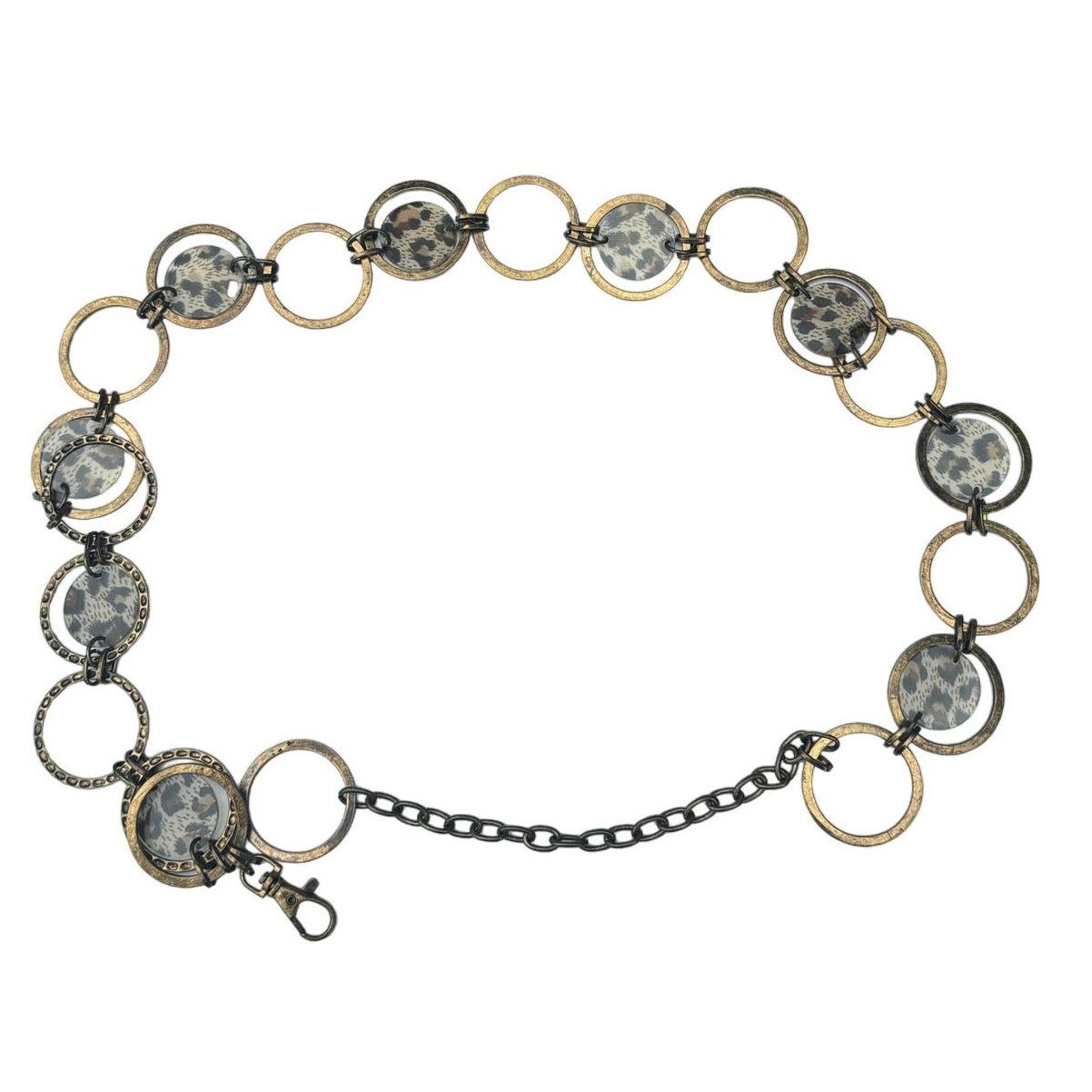Other Vintage Silver Toned Cheetah Print Chain Belt Size ONE SIZE - 1 Thumbnail