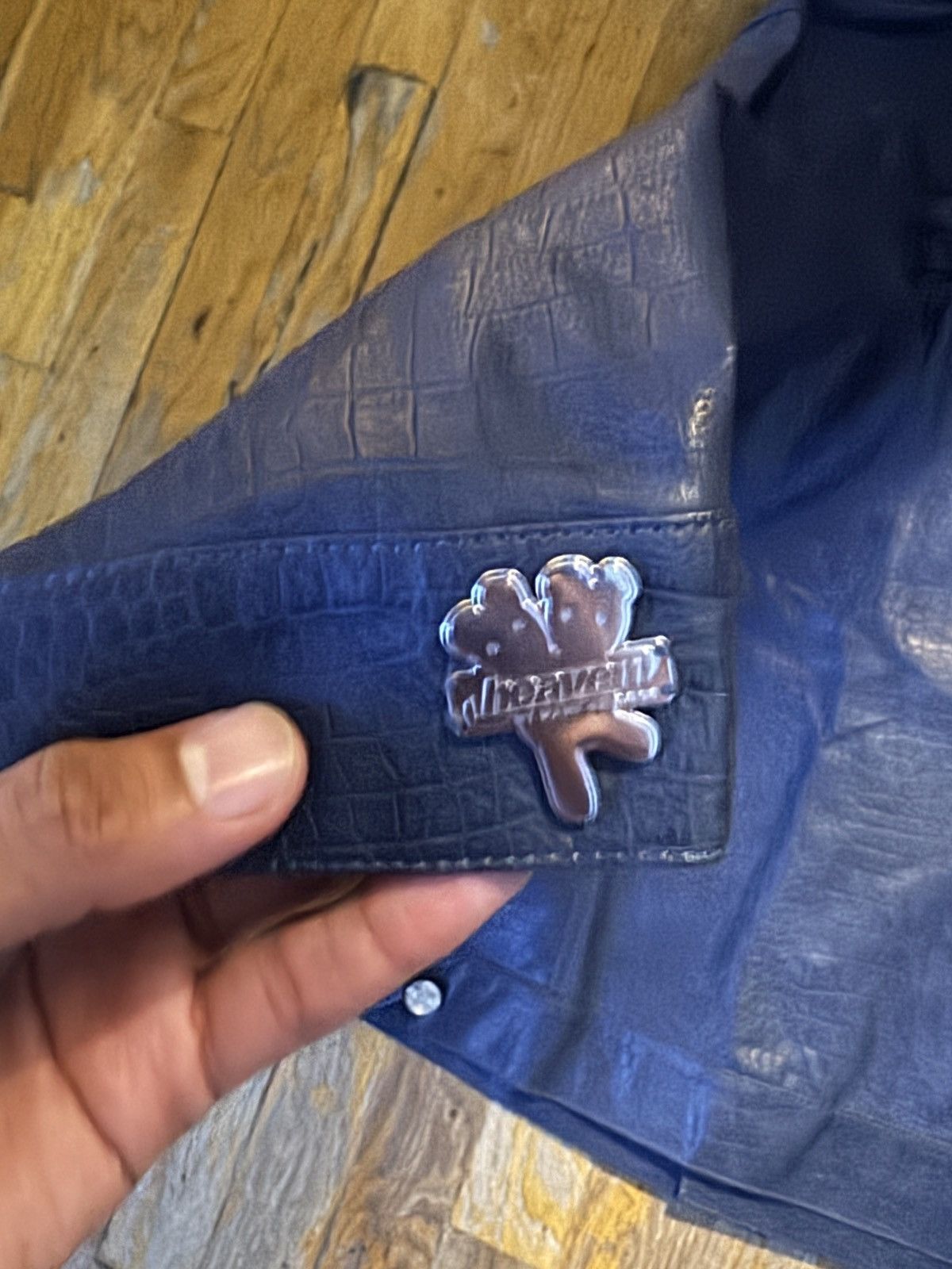 Heaven by Marc Jacobs × Marc Jacobs Marc Jacobs Heaven Navy Croc-Embossed Jacket Size US M / EU 48-50 / 2 - 6 Thumbnail