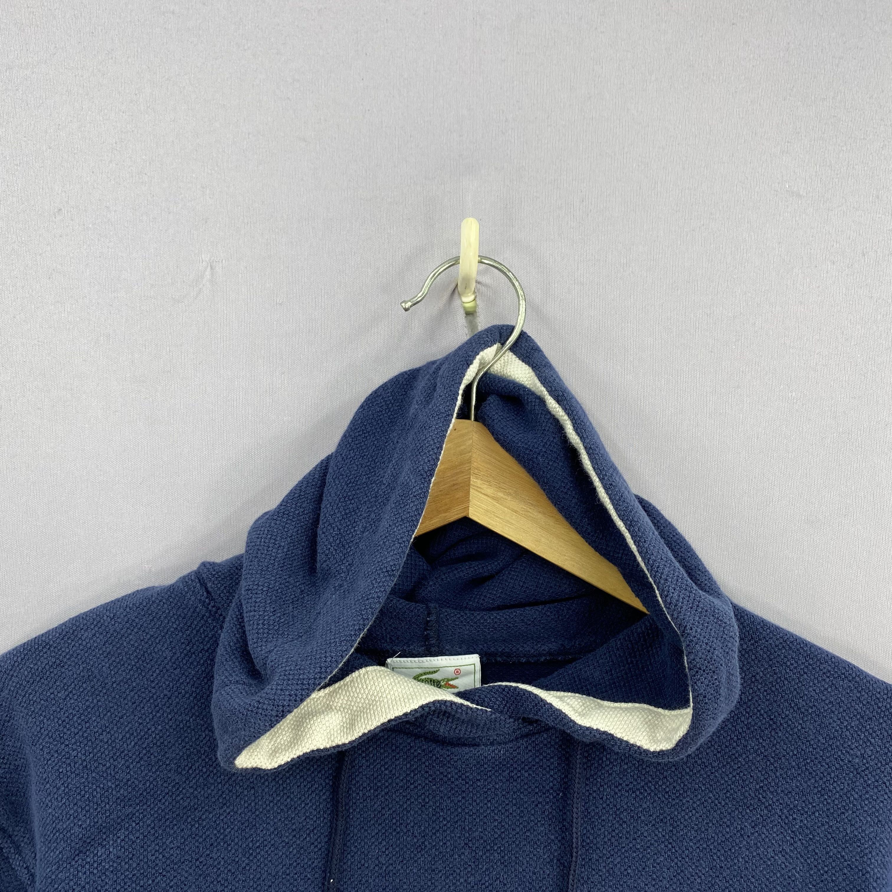 Lacoste Vintage Y2K Lacoste Striped Pullover Hoodie Sweatshirt Size US S / EU 44-46 / 1 - 4 Thumbnail