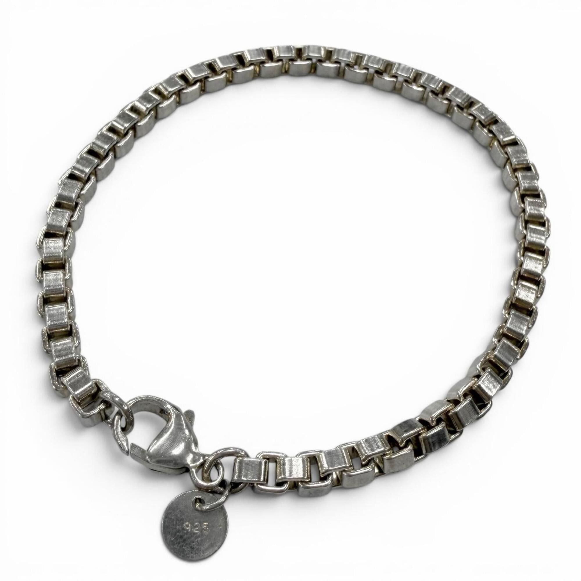Tiffany & Co. TIFFANY&Co. Tiffany Venetian SV925 Chain Bracelet, Silver, Weight 16.6g, Recommended for Men and Women ◎ Size ONE SIZE - 1 Thumbnail
