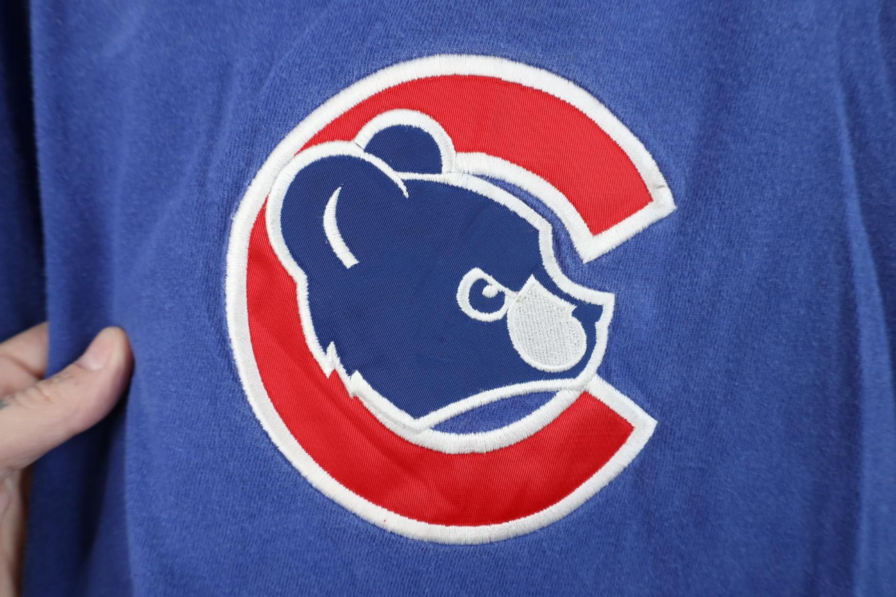 Nike Vintage Nike Swoosh Chicago Cubs Baseball T-Shirt Blue Size US XL / EU 56 / 4 - 4 Thumbnail