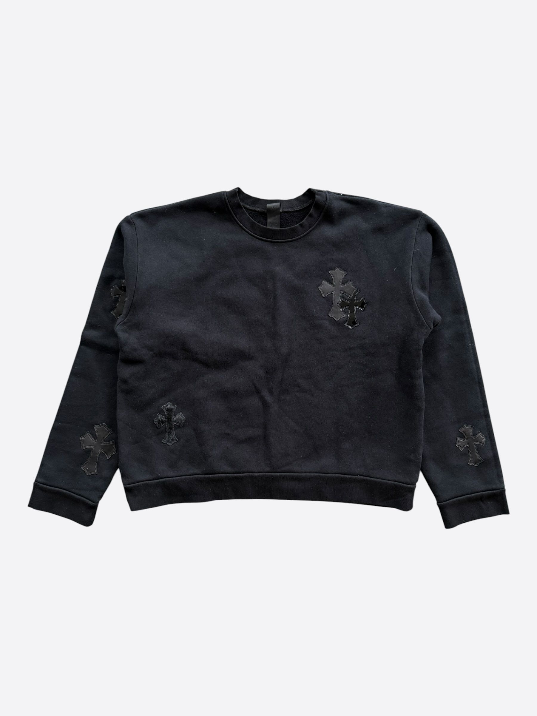 Chrome Hearts Chrome Hearts Black Cross Patch Sweater Size US L / EU 52-54 / 3 - 1 Thumbnail