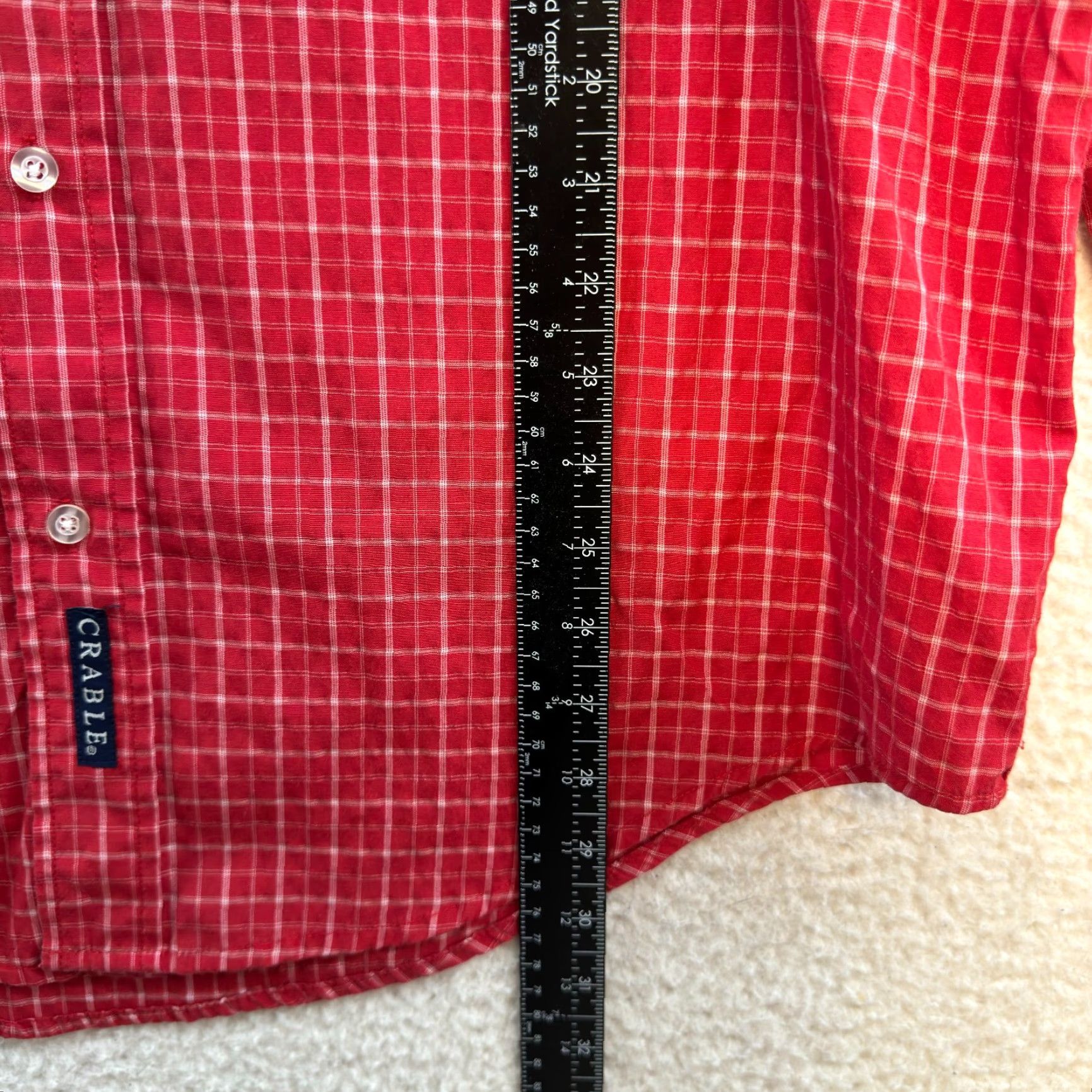 Vintage Crable Ohio State Button-Up Shirt Red Plaid Long Sleeve College University Mens L Size US L / EU 52-54 / 3 - 7 Thumbnail