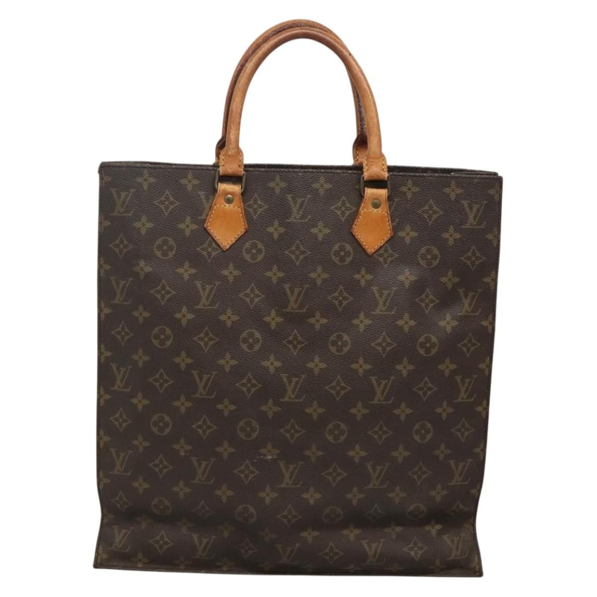 Louis Vuitton LOUIS VUITTON Monogram Sac Plat Hand Bag M51140 Size ONE SIZE - 3 Thumbnail