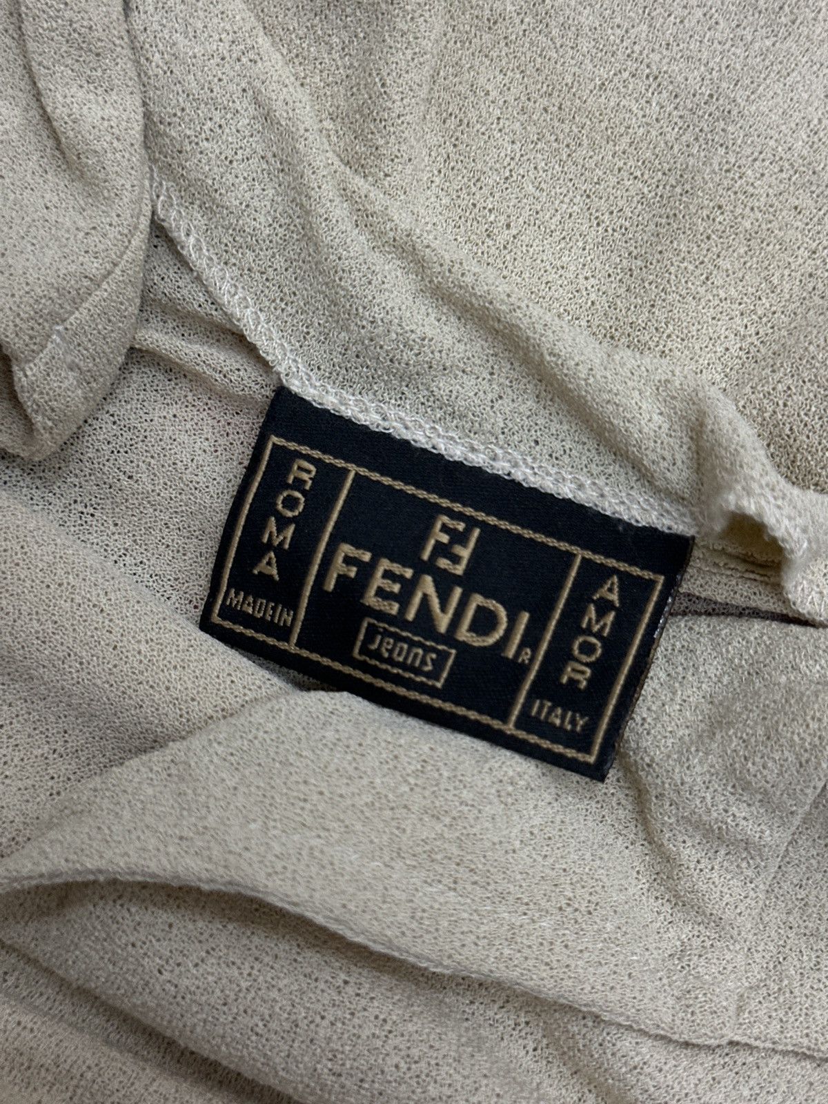 Fendi Vintage Fendi Mesh Polos T-Shirt Size US S / EU 44-46 / 1 - 8 Thumbnail