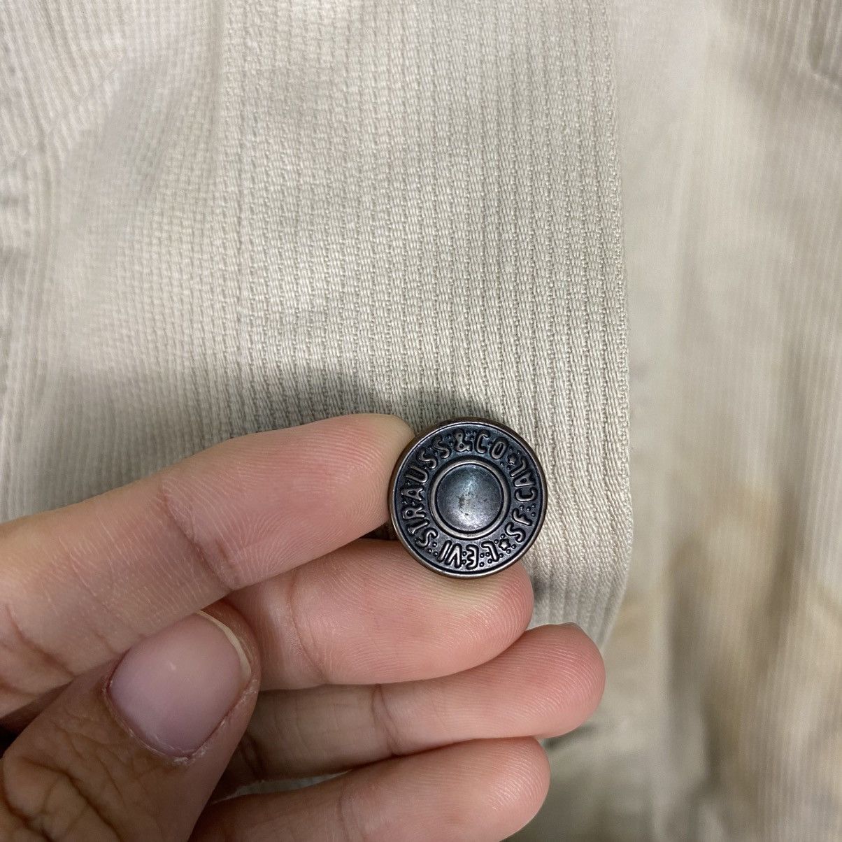 Levi's 📌Vintage Trucker Corduroy Jacket White Levi's Jackets Size US XXS / EU 40 - 20 Thumbnail