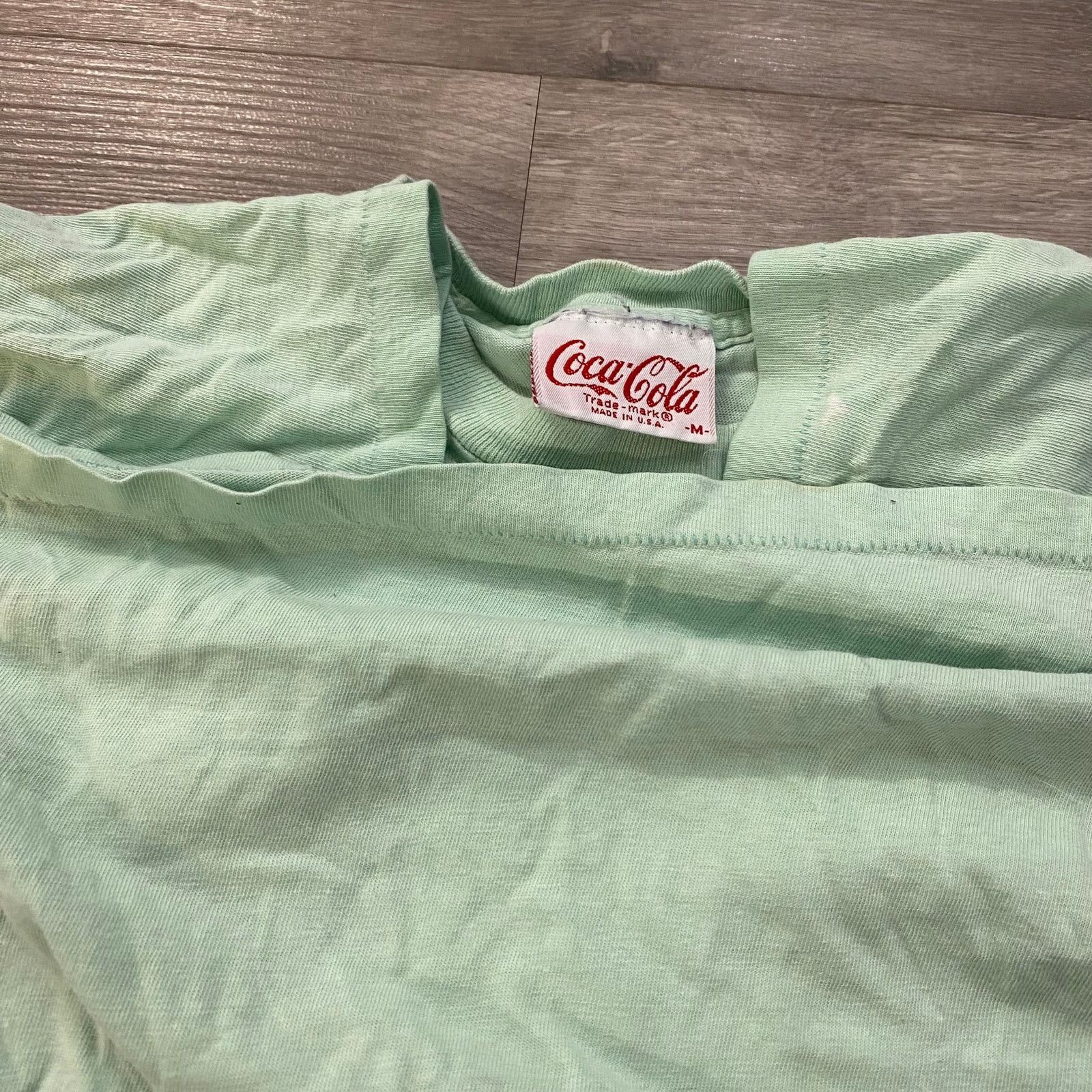 Vintage VINTAGE 70S 80S COCA-COLA T-SHIRT FITS SMALL GREEN Size US S / EU 44-46 / 1 - 4 Thumbnail