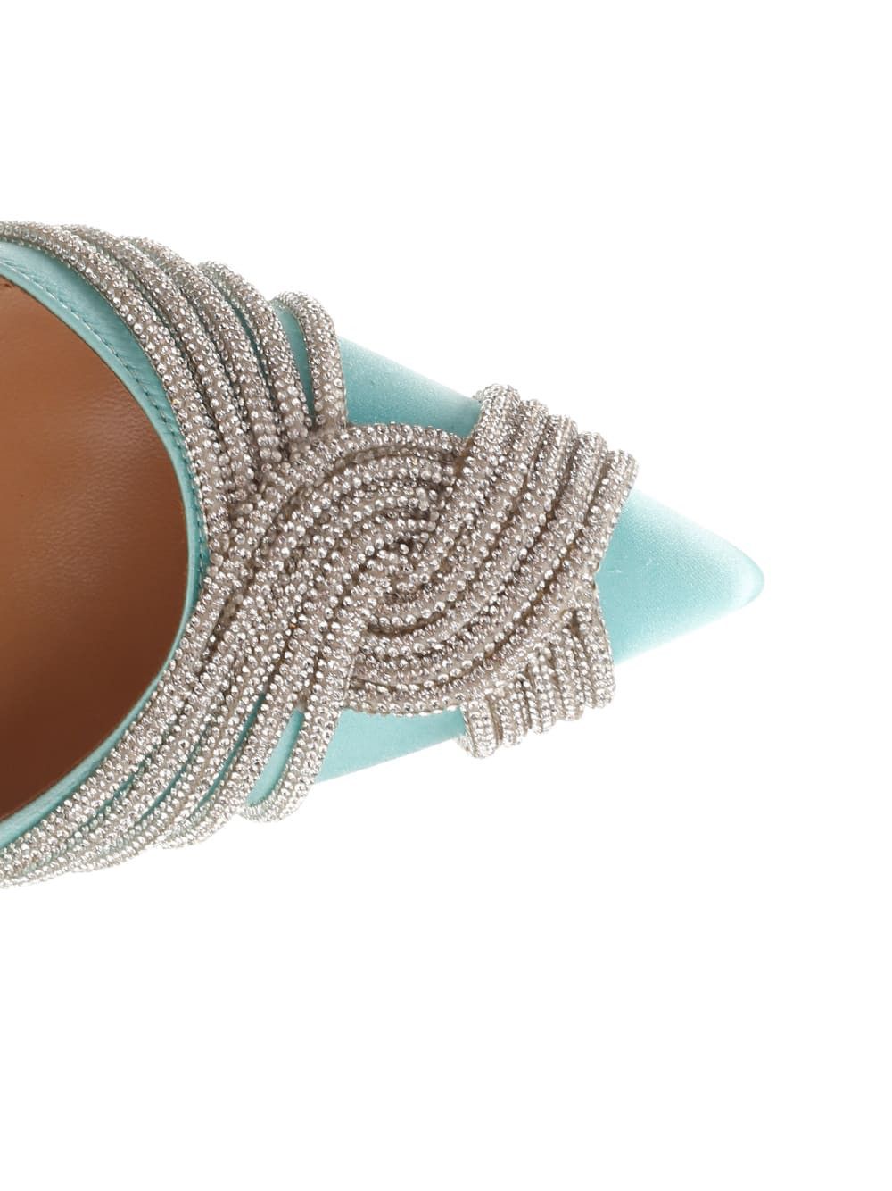 Aquazzura o1srvl11e1024 Heel in Blue Size US 7 / IT 37 - 4 Thumbnail