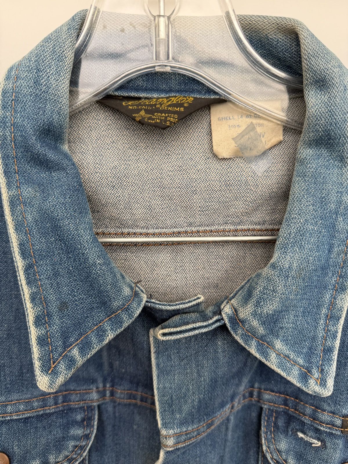 Wrangler Vintage 70s Wrangler trucker cowboy denim jacket Size US L / EU 52-54 / 3 - 2 Thumbnail