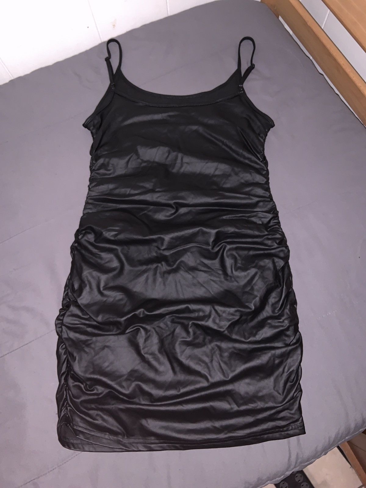 Shein Womens - Black High Stretch Fabric Black Mini Dress - Size L Size L / US 10 / IT 46 - 2 Thumbnail