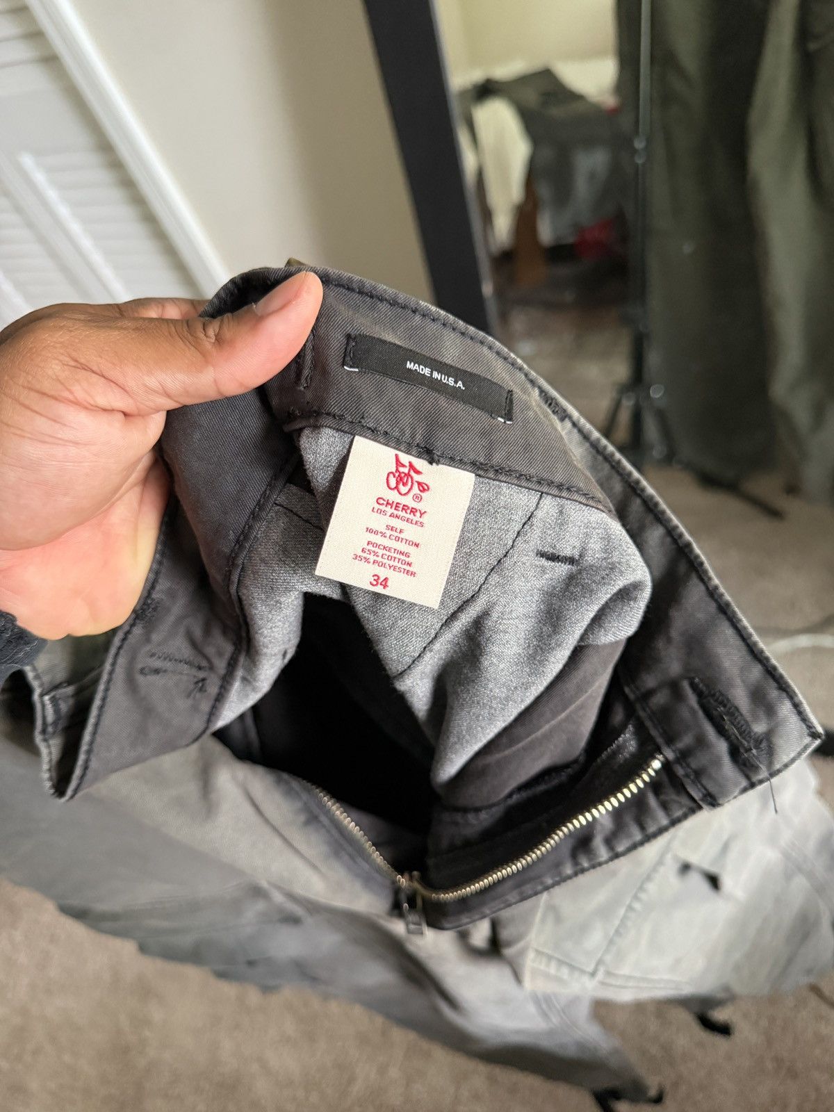 Cherry LA Cherry Los Angeles cotton twill cargo trousers Size US 34 / EU 50 - 6 Thumbnail
