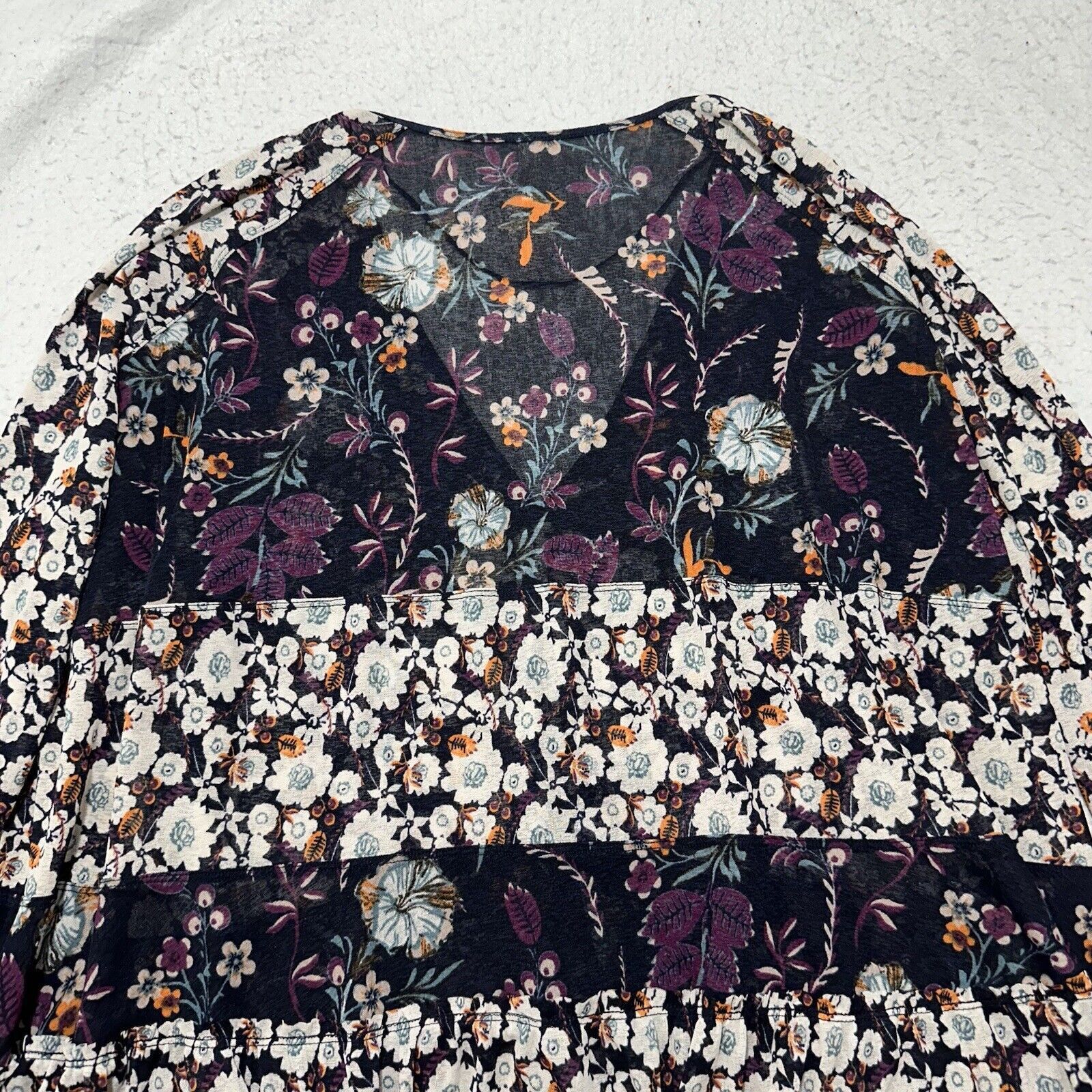 Free People Free People Small Isabelle Swing Tunic Boho Floral Blouse Size S / US 4 / IT 40 - 11 Thumbnail