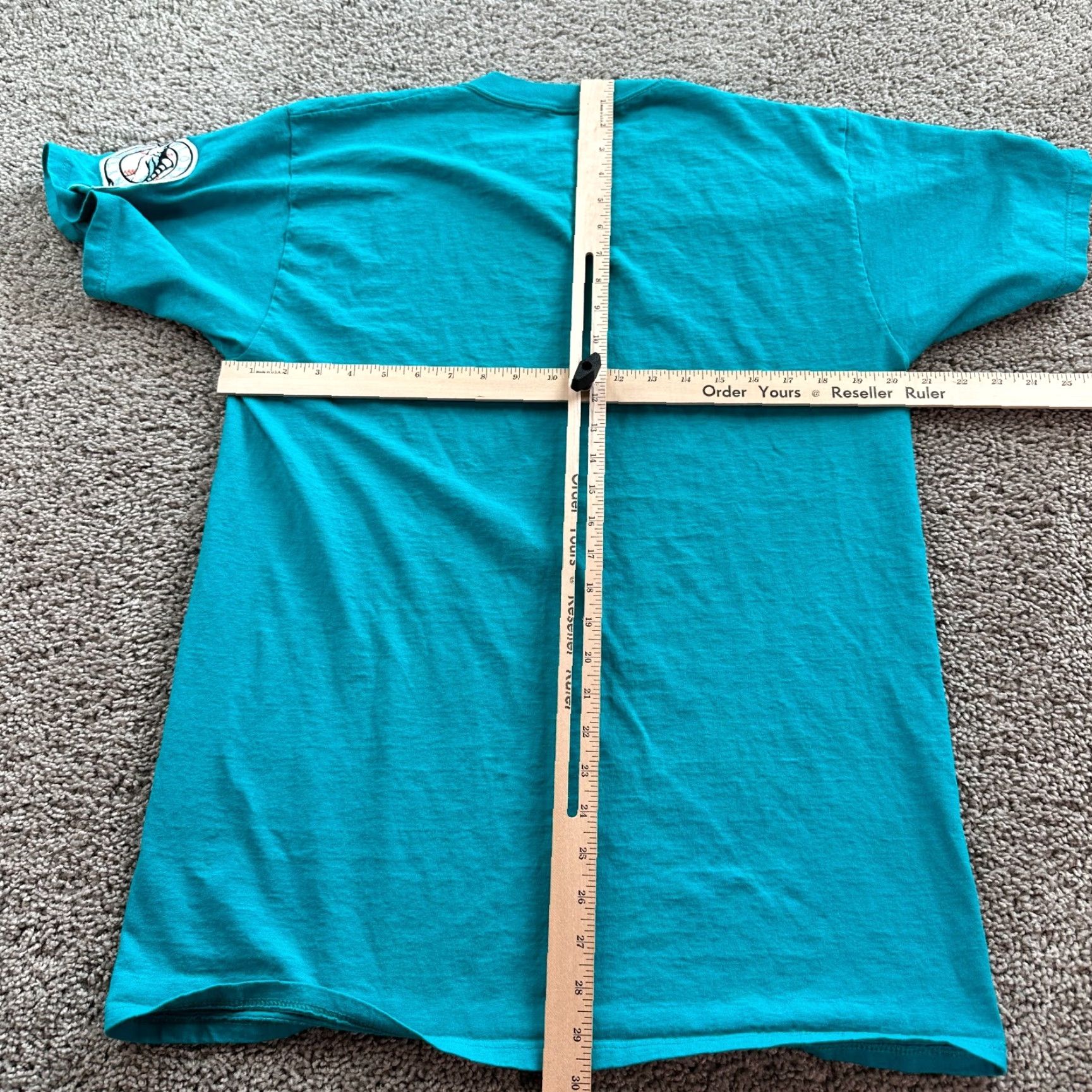 Russell Athletic VINTAGE Russell Athletic Shirt Mens L Green Blue Baseball Patch Short Sleeve Shirt MENS L Green Russell Athletic Shirt Size US L / EU 52-54 / 3 - 5 Thumbnail