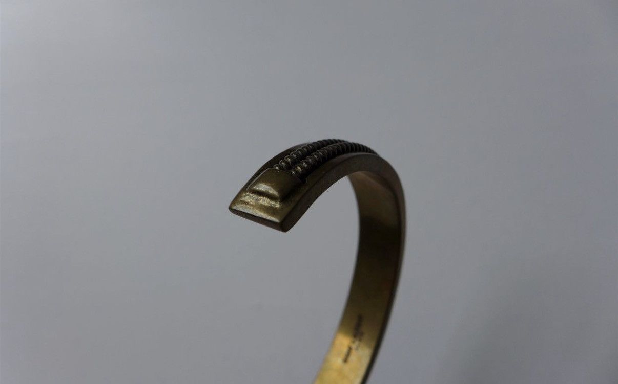 Saint Laurent Paris Saint Laurent Cuff Bracelet - Gold-Tone Brass Size ONE SIZE - 2 Thumbnail