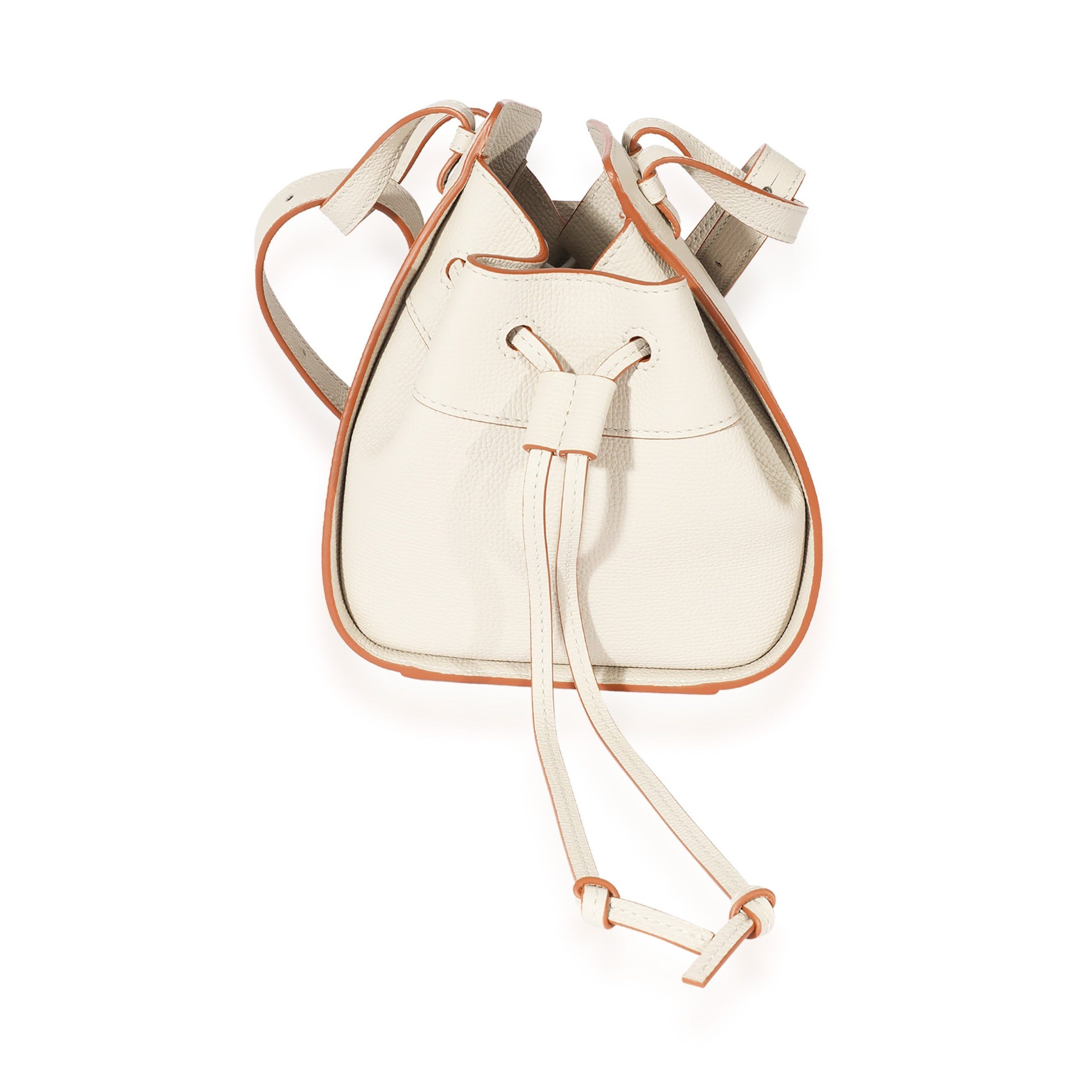 image of Loewe Cream Leather Mini Hammock in White, Women's