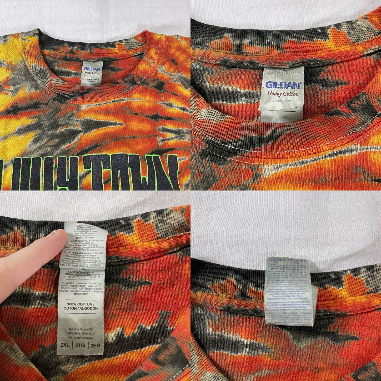 Gildan VINTAGE Gildan T-Shirt 2XL Music TYE DIE Tie Dye Graphic Tee Shirt Unisex Adults 2020s Boys Womens Mens N/A Size US XXL / EU 58 / 5 - 8 Thumbnail