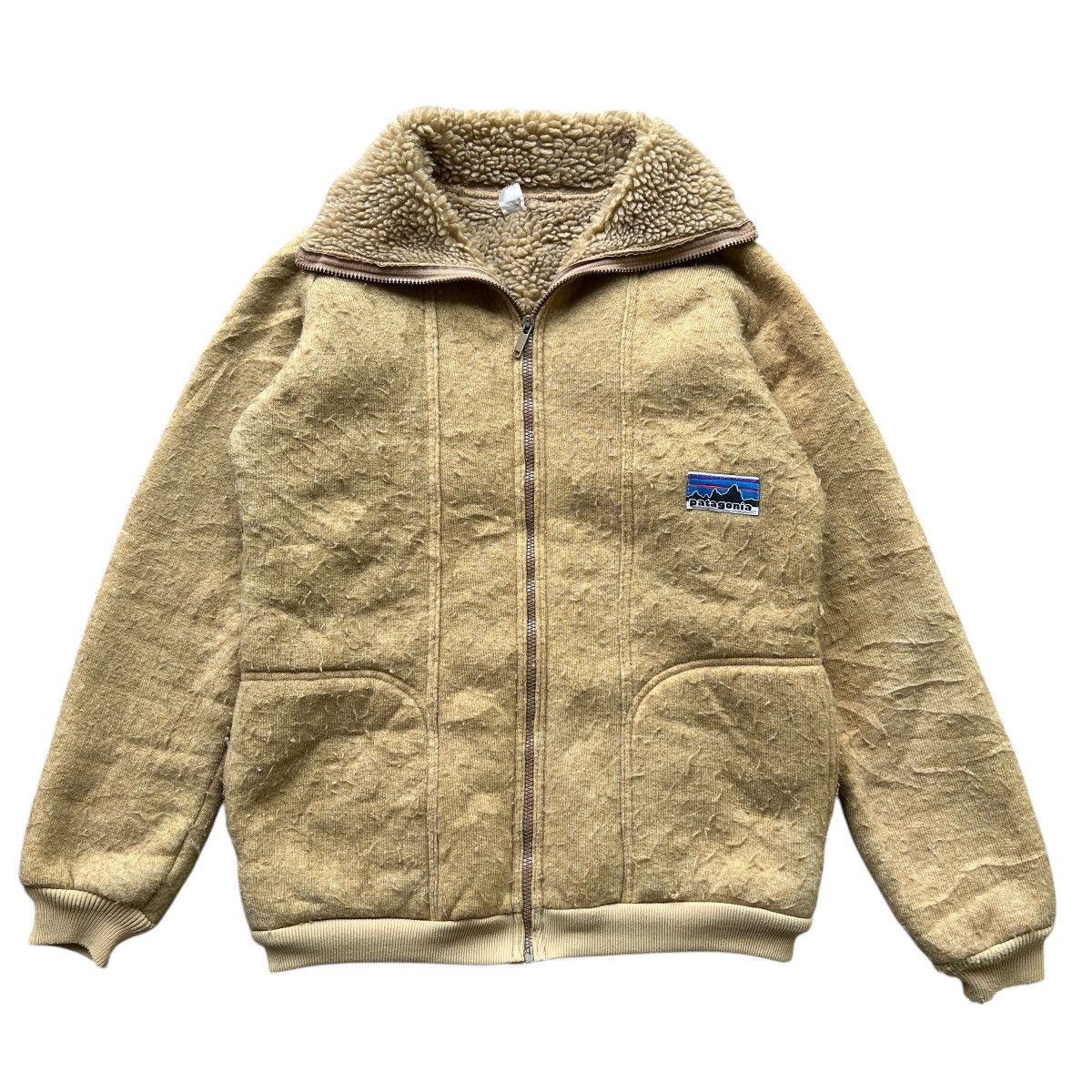 Patagonia × Vintage 💥 SUPER RARE 70s VINTAGE PATAGONIA PILE JACKET CROWN ZIPPER Size US M / EU 48-50 / 2 - 1 Thumbnail