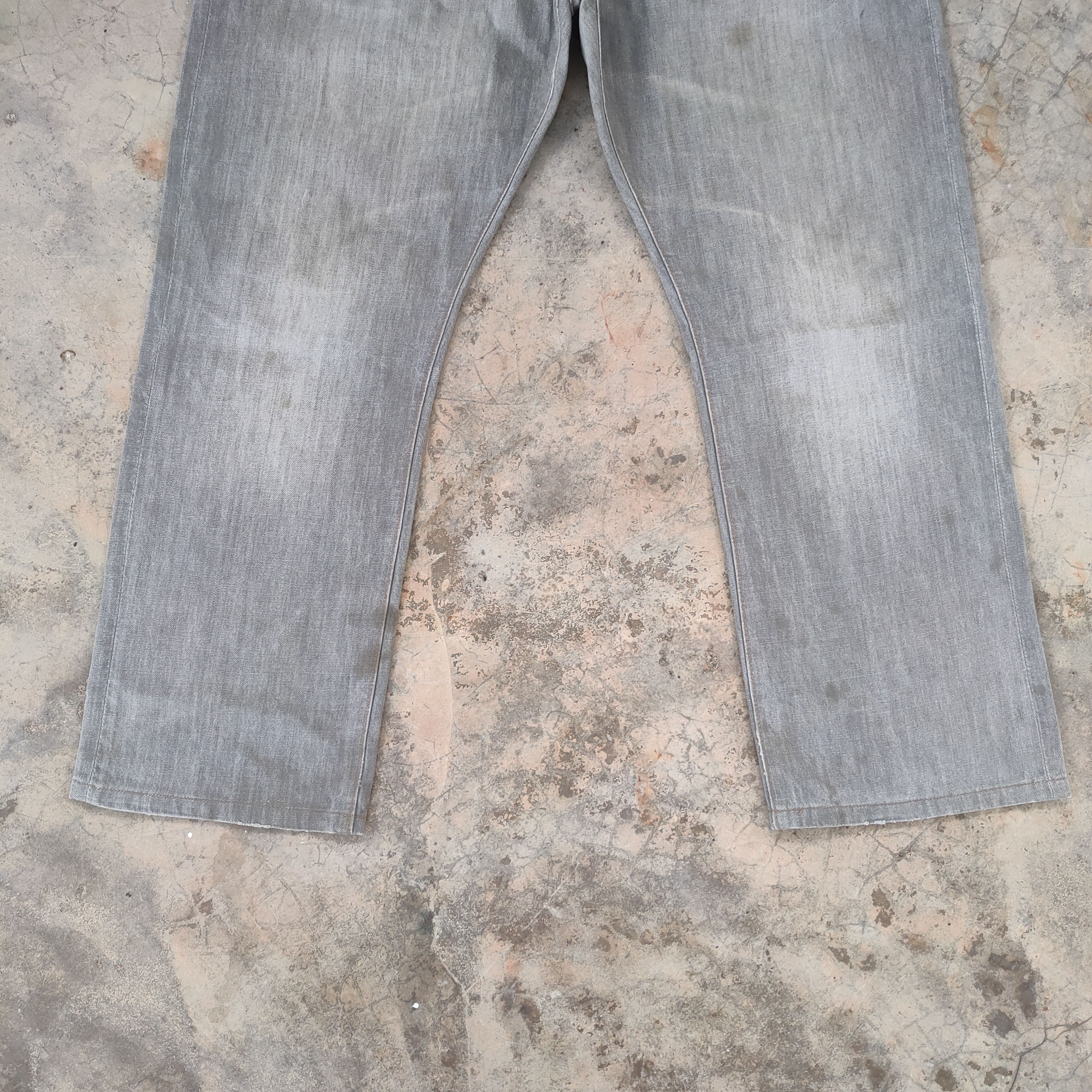 Japanese Brand × Vintage W39 VINTAGE JAPANESE FADED DISTRESSED JEAN PANTS Size US 39 - 4 Thumbnail