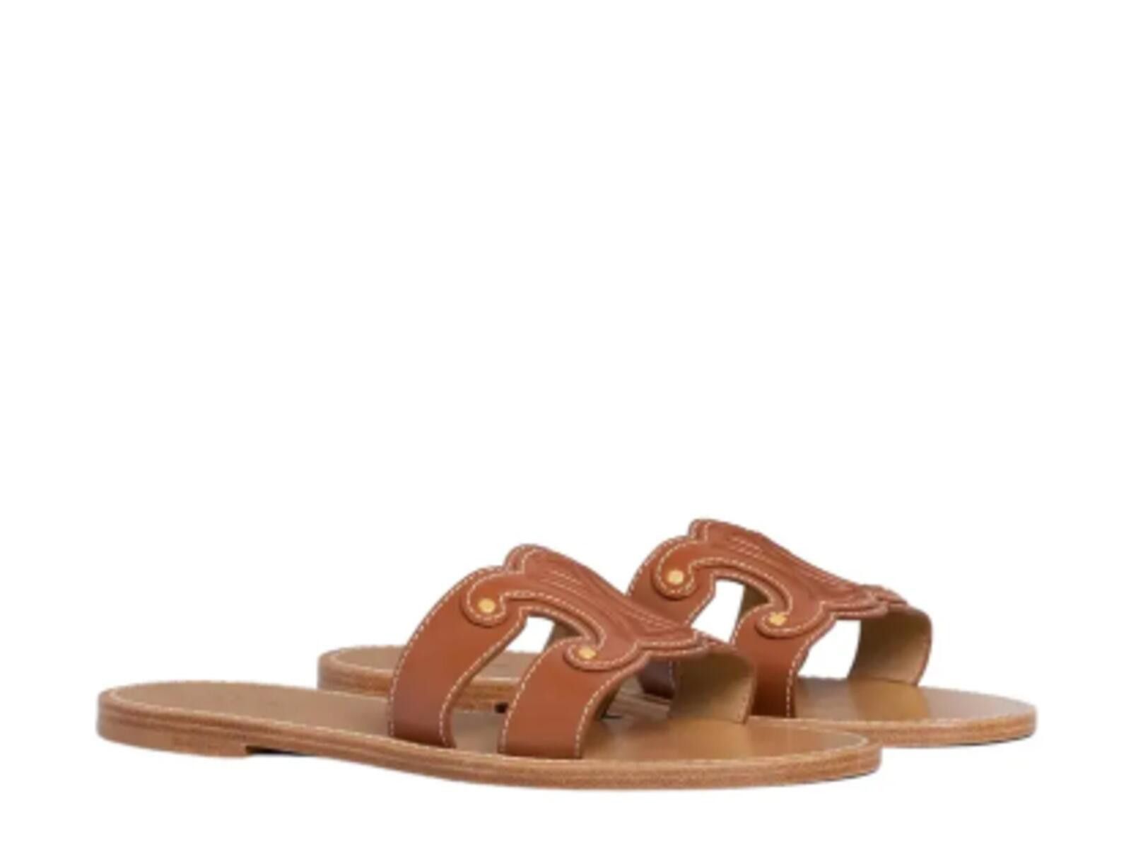 Celine Celine Triomphe Slide Sandals Size ONE SIZE - 2 Thumbnail