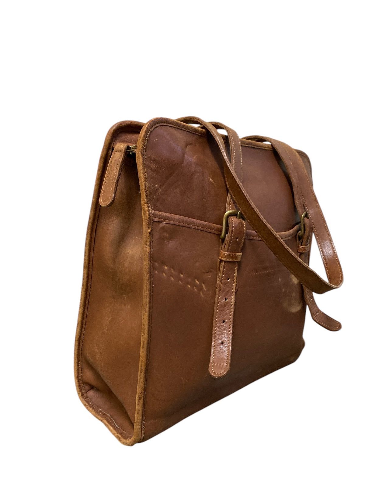 Genuine Leather × Leather × Vintage Vintage Laura USA Full Leather Shoulder Bag Size ONE SIZE - 3 Thumbnail