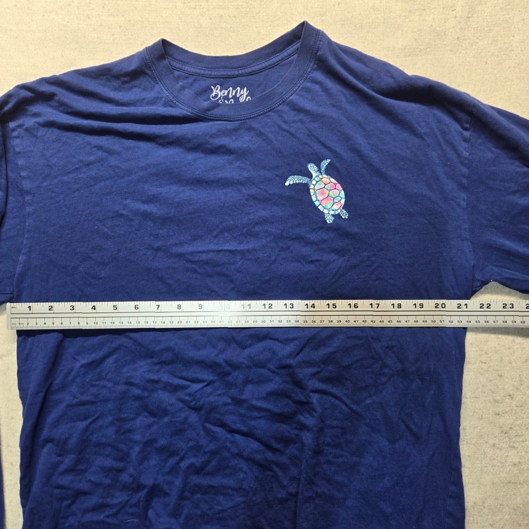 Vintage Vintage Benny and Belle Seas the Day Blue Long Sleeve Cotton Shirt Women 2XL Casual Outdoor Size XXL / US 16-18 / IT 52-54 - 5 Thumbnail